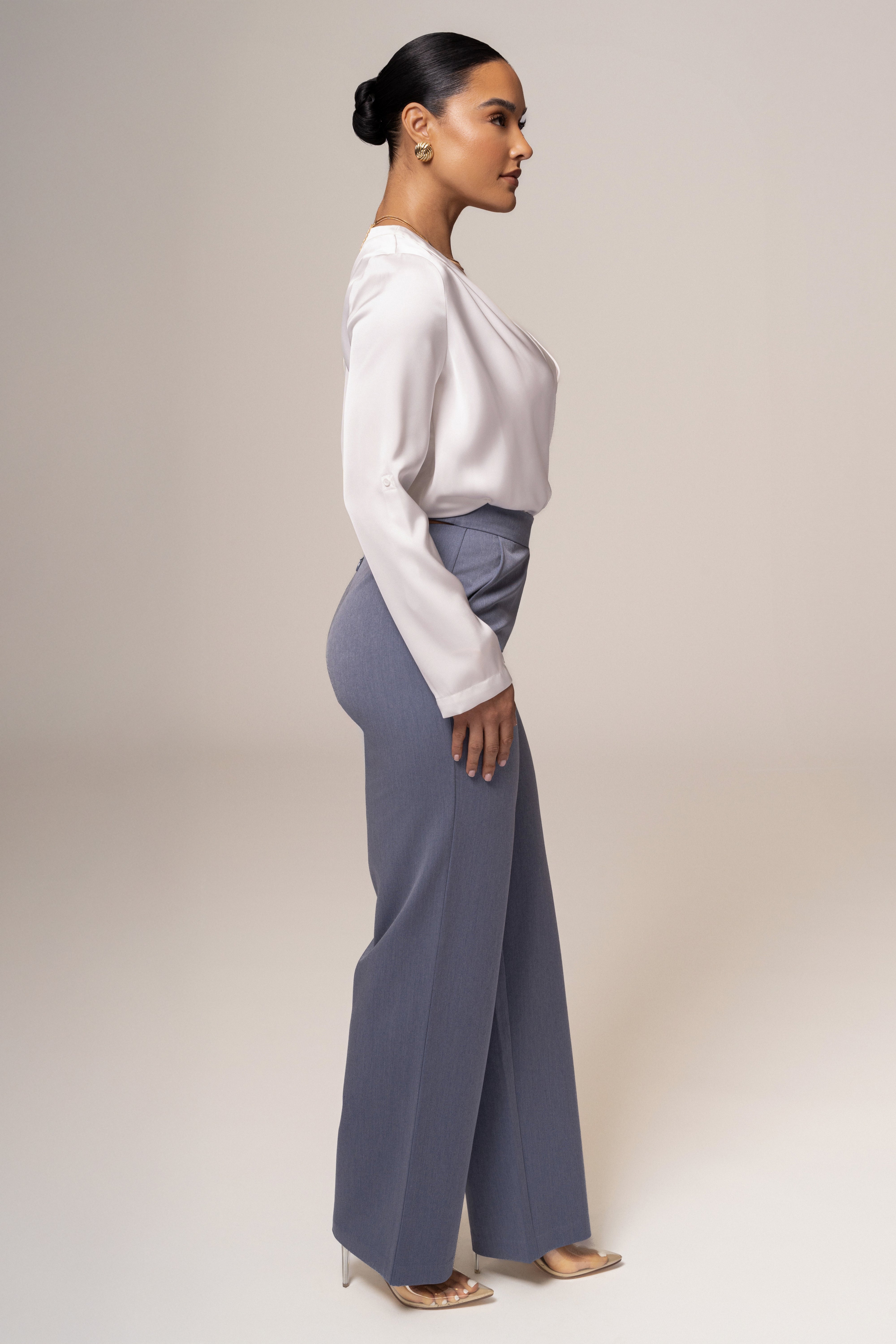 Denim Status Belted Pants - JLUXLABEL