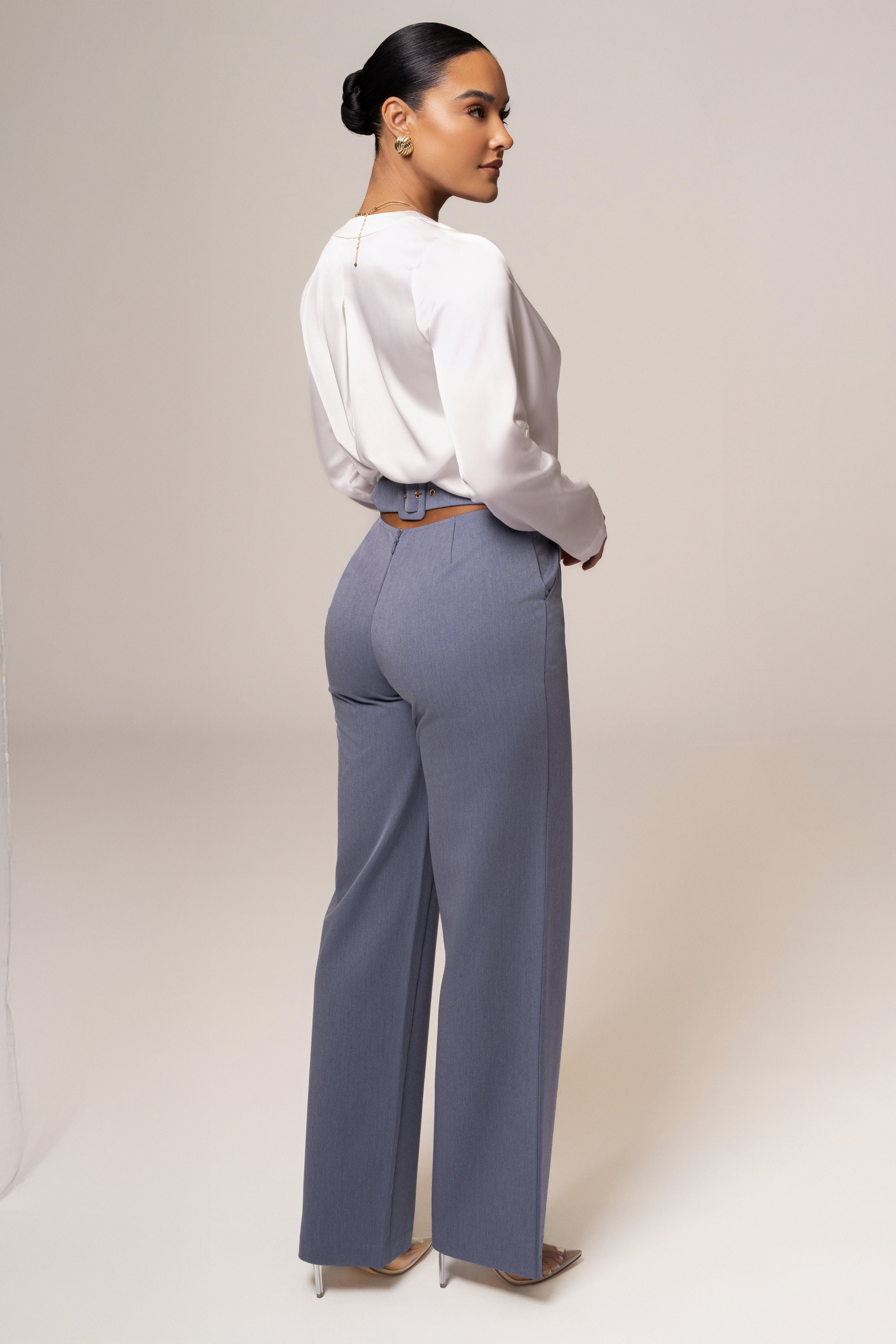 Denim Status Belted Pants - JLUXLABEL