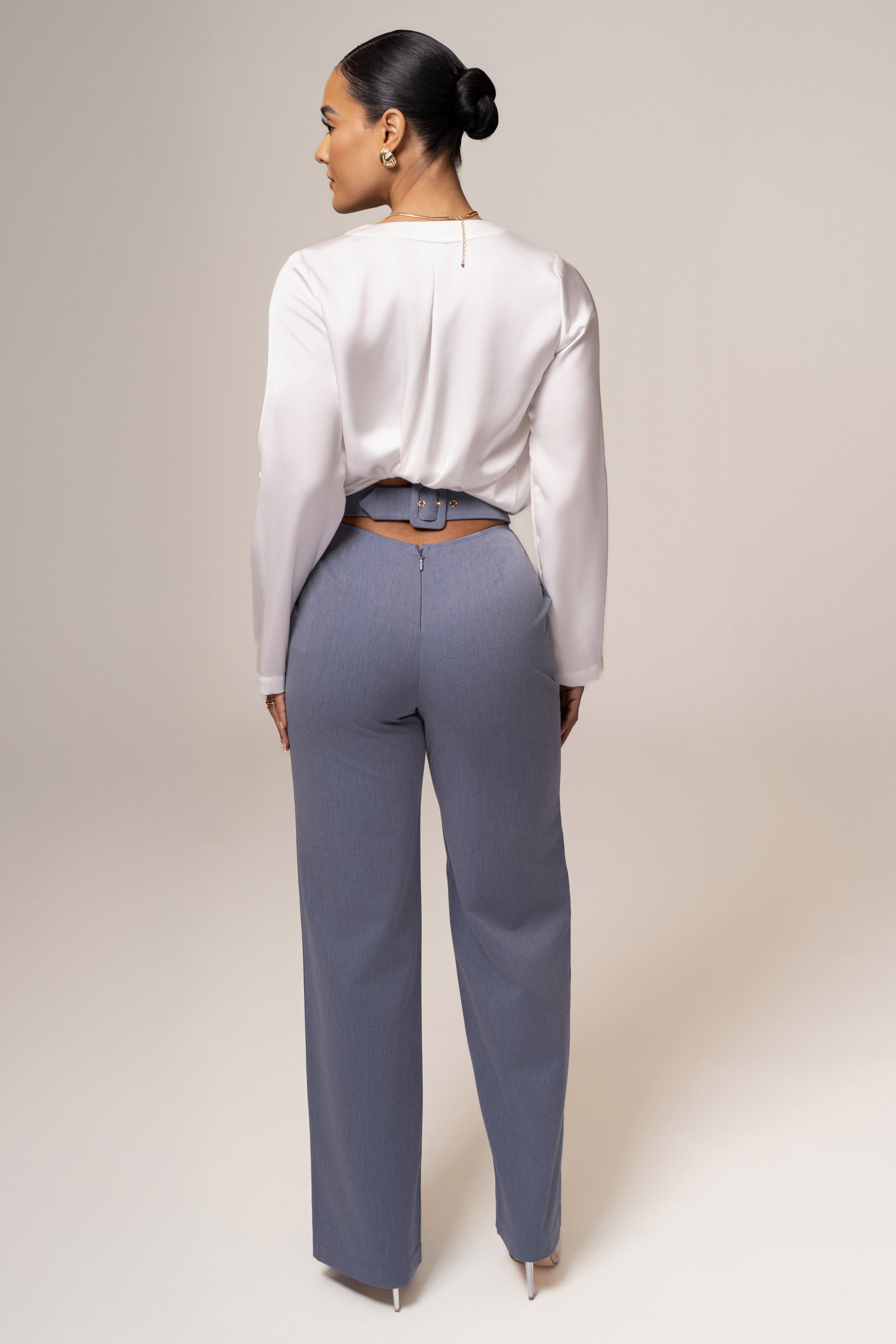 Denim Status Belted Pants - JLUXLABEL