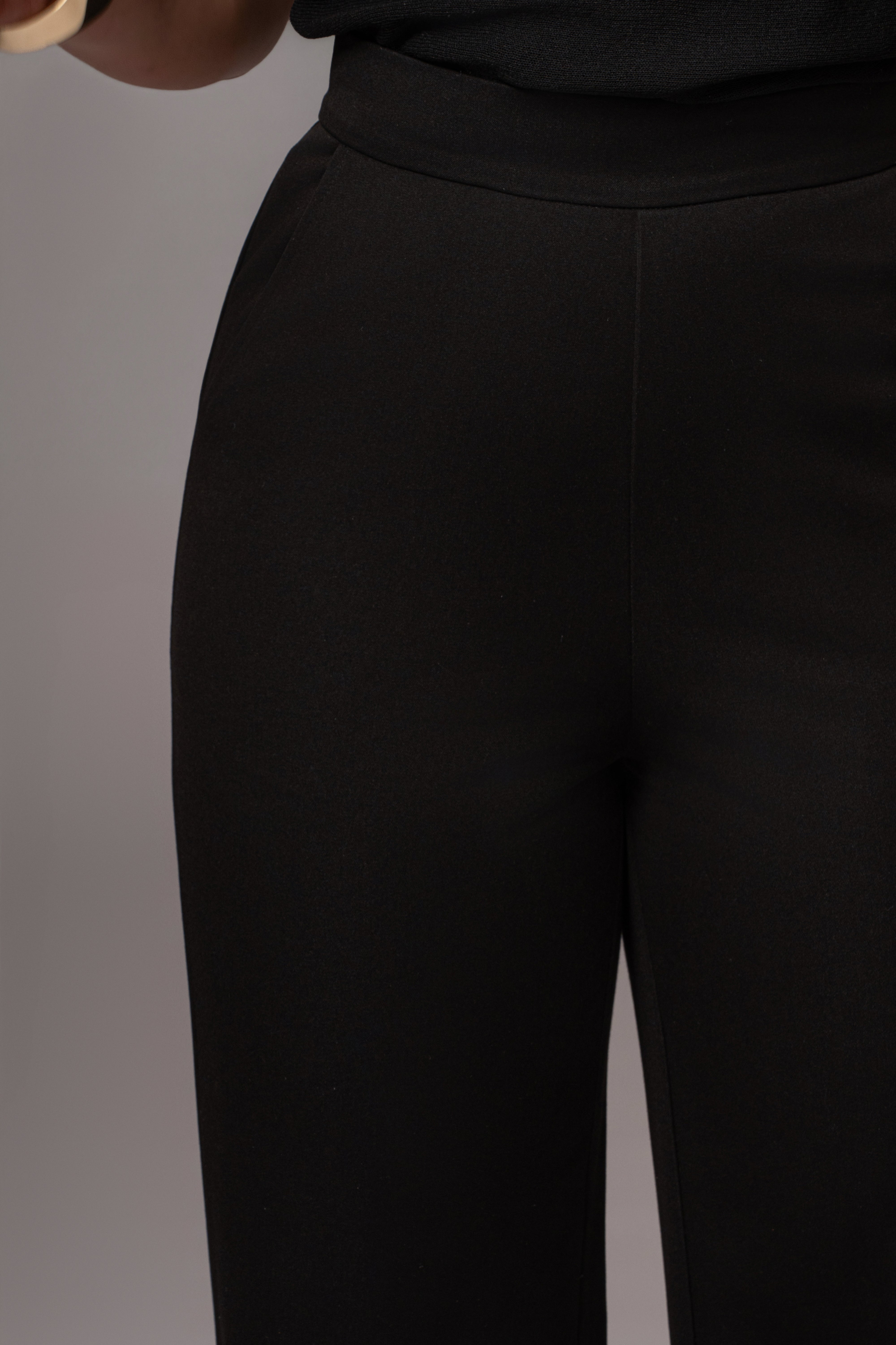 Black Status Belted Pants - JLUXLABEL