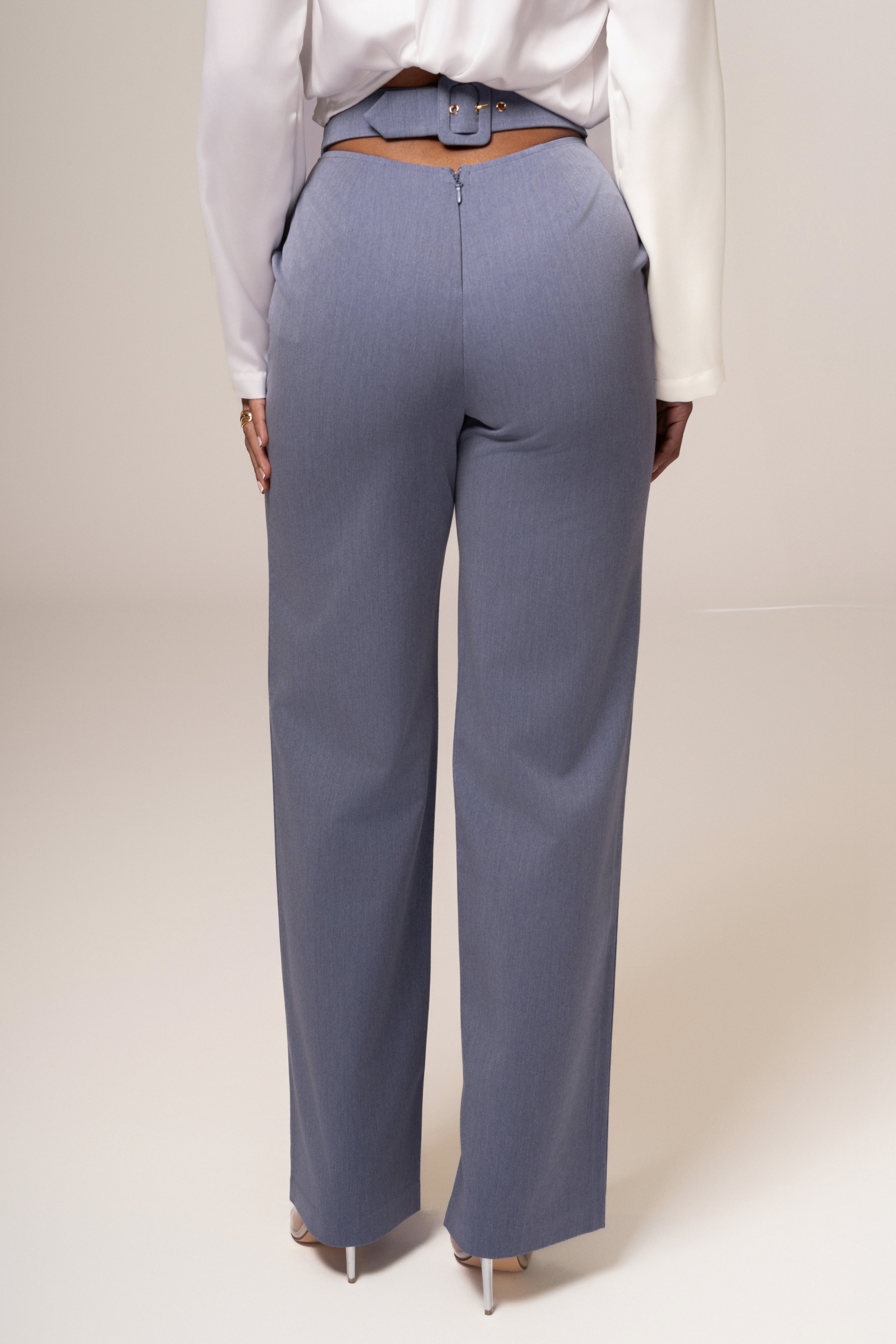 Denim Status Belted Pants - JLUXLABEL