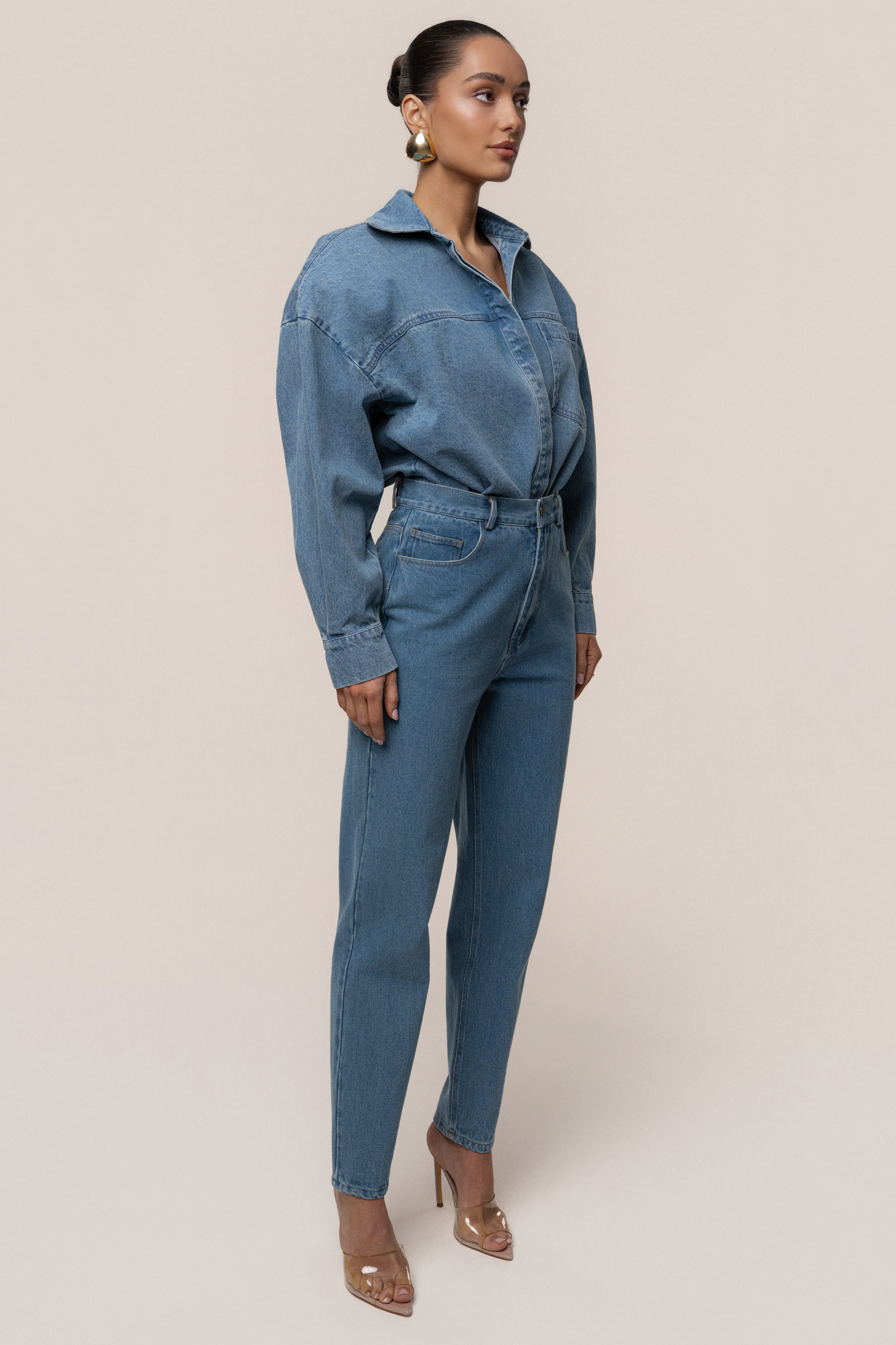 Denim Unstoppable Bodysuit - JLUXLABEL