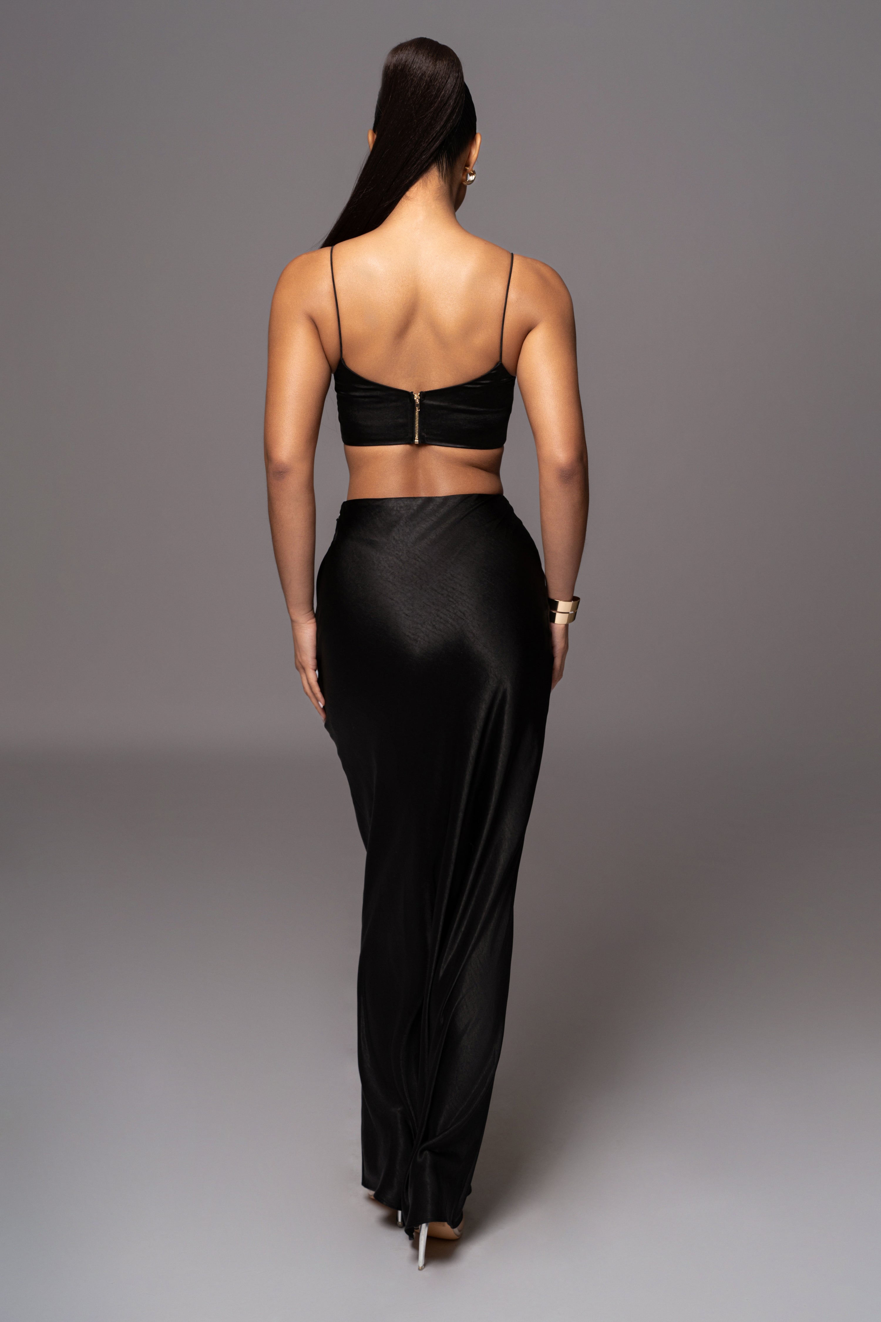 Black Isella 2-Piece Skirt Set - JLUXLABEL