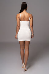 White Cosmo Mini Dress - JLUXLABEL