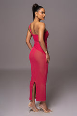 Pink Alari One Shoulder Maxi Dress - JLUXLABEL