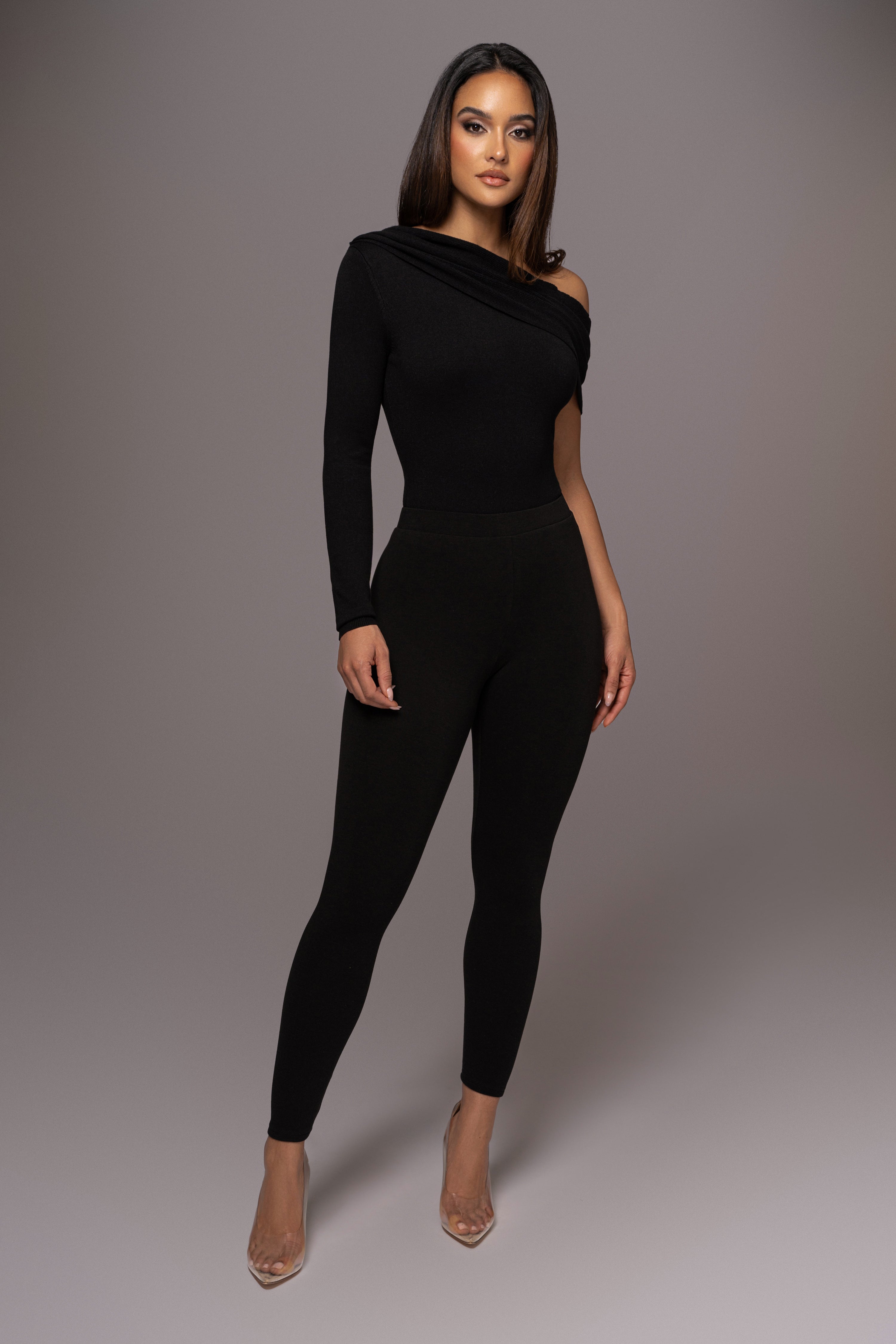 High rise comfortlux leggings - black – Hatun Store