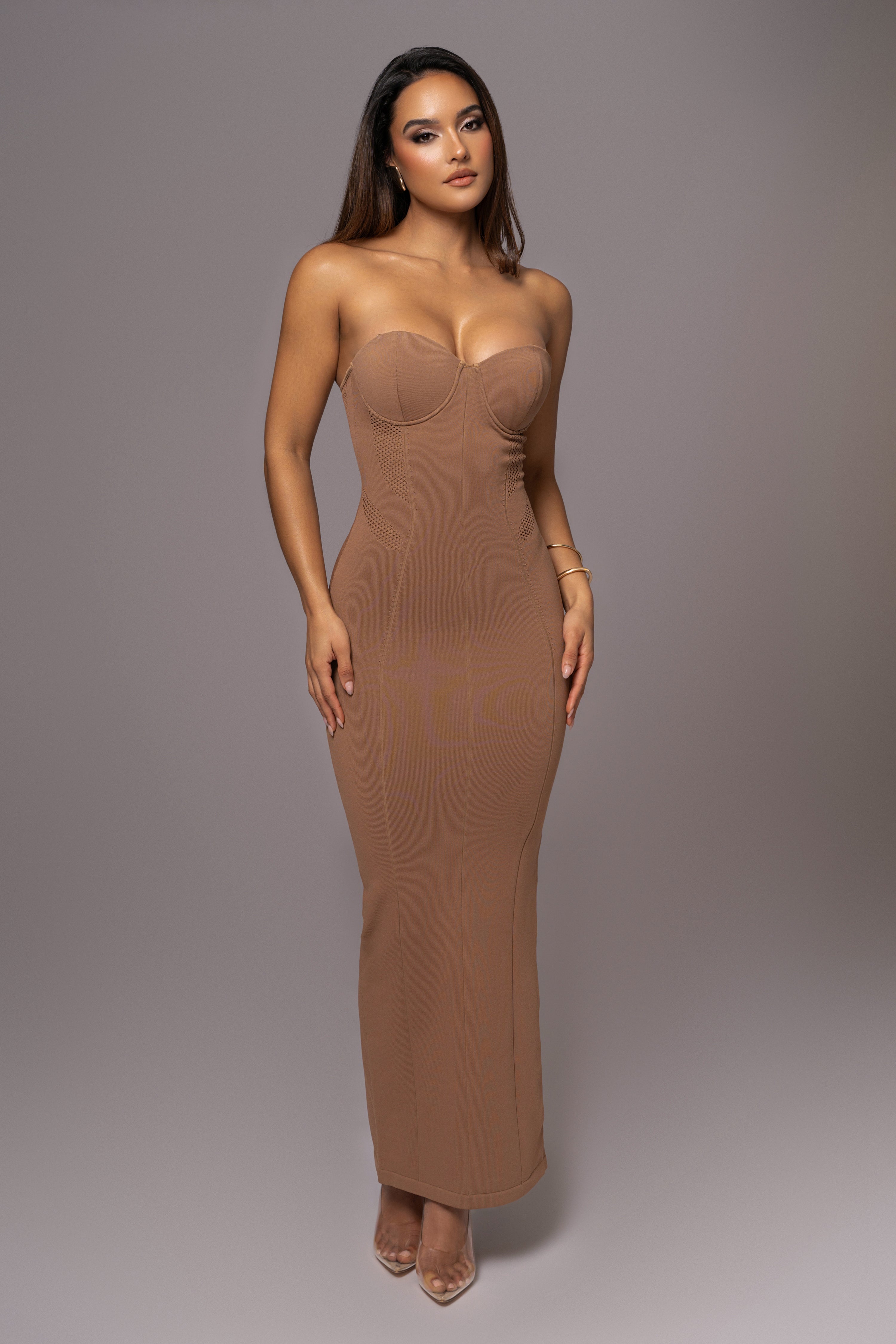 Pecan So Magnetic Maxi Dress - JLUXLABEL