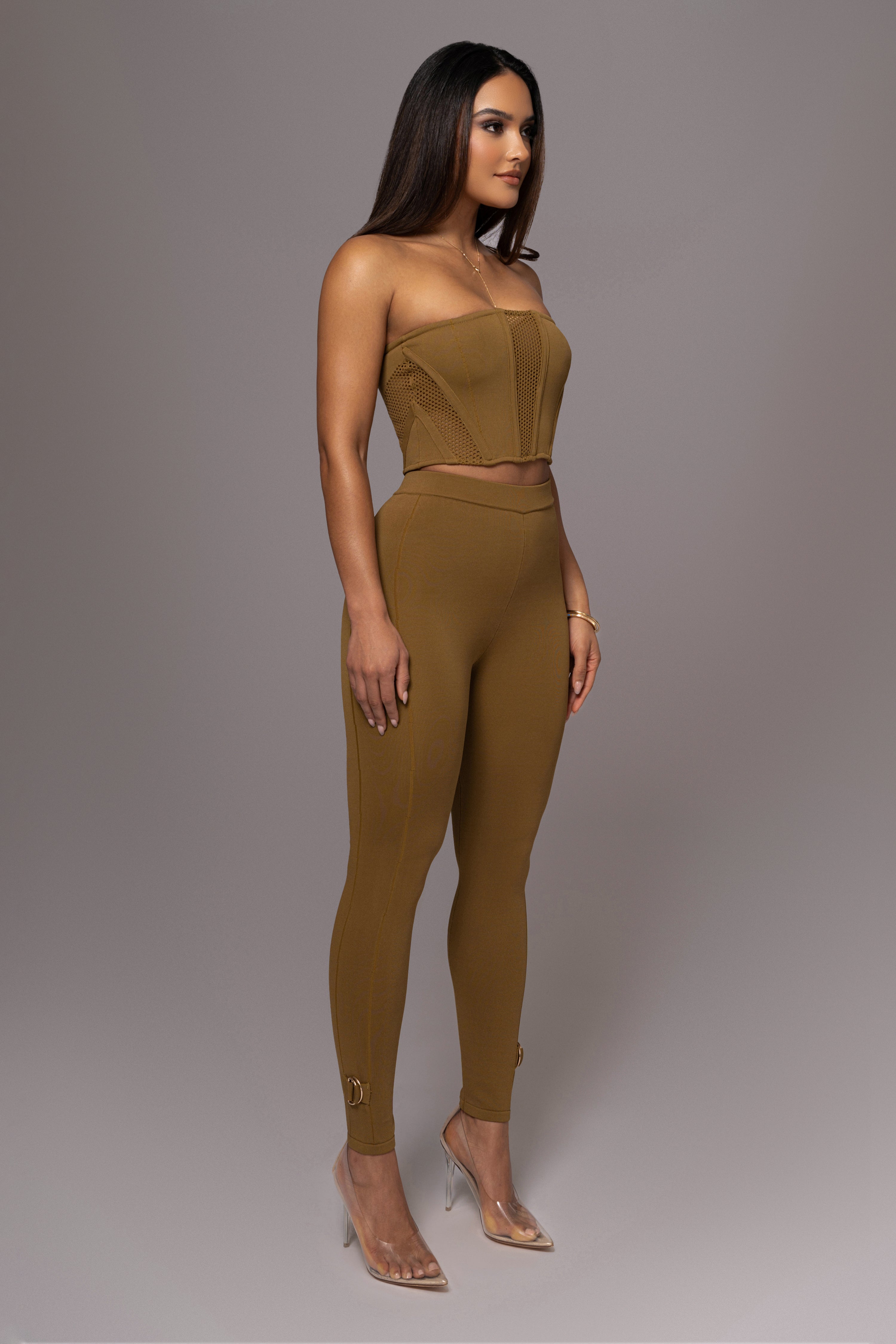 Olive Freda Knit Bustier - JLUXLABEL