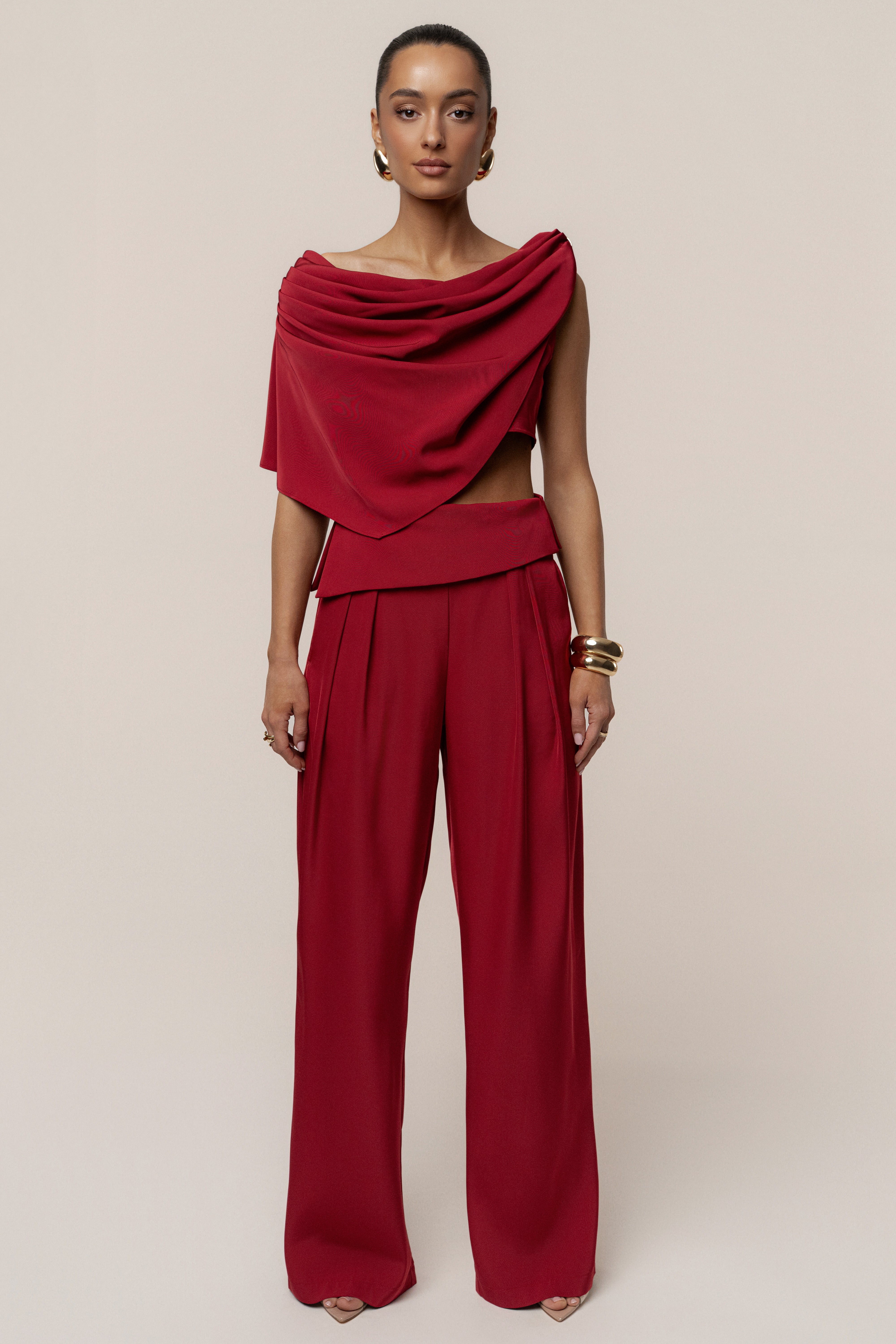 Red Executive Trousers - JLUXLABEL