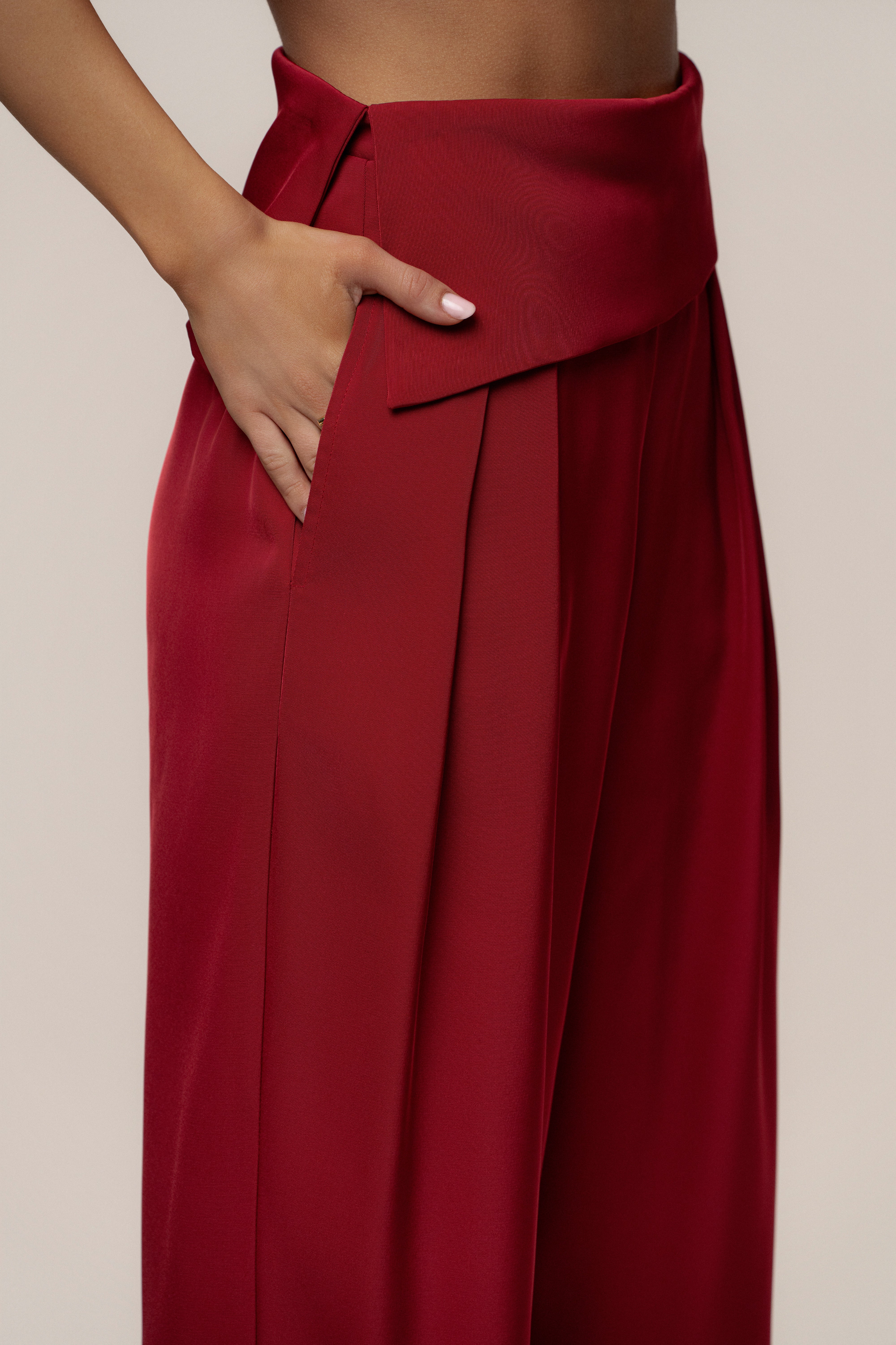 Red Executive Trousers - JLUXLABEL