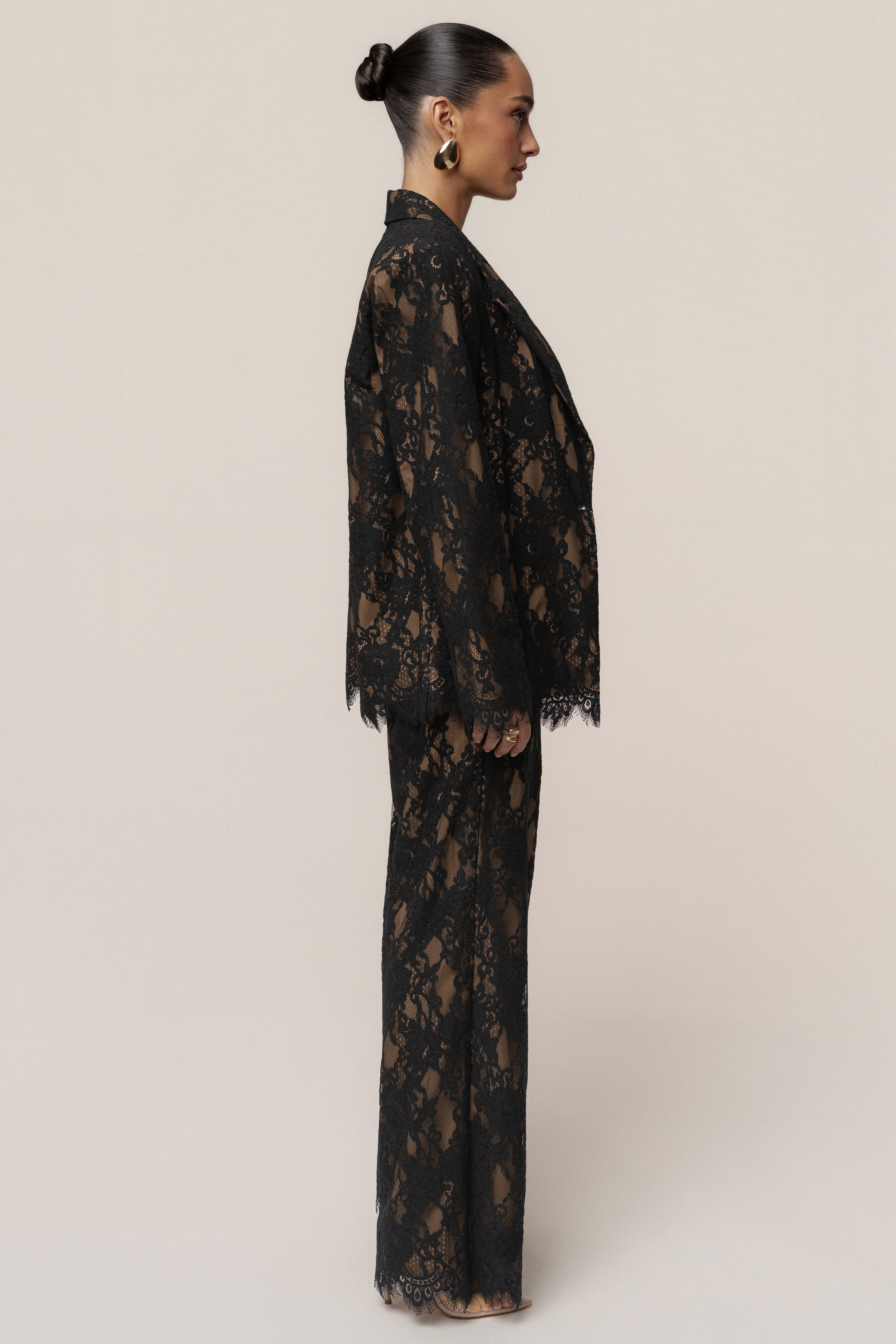 PRE-ORDER Black Lace And Desire Blazer