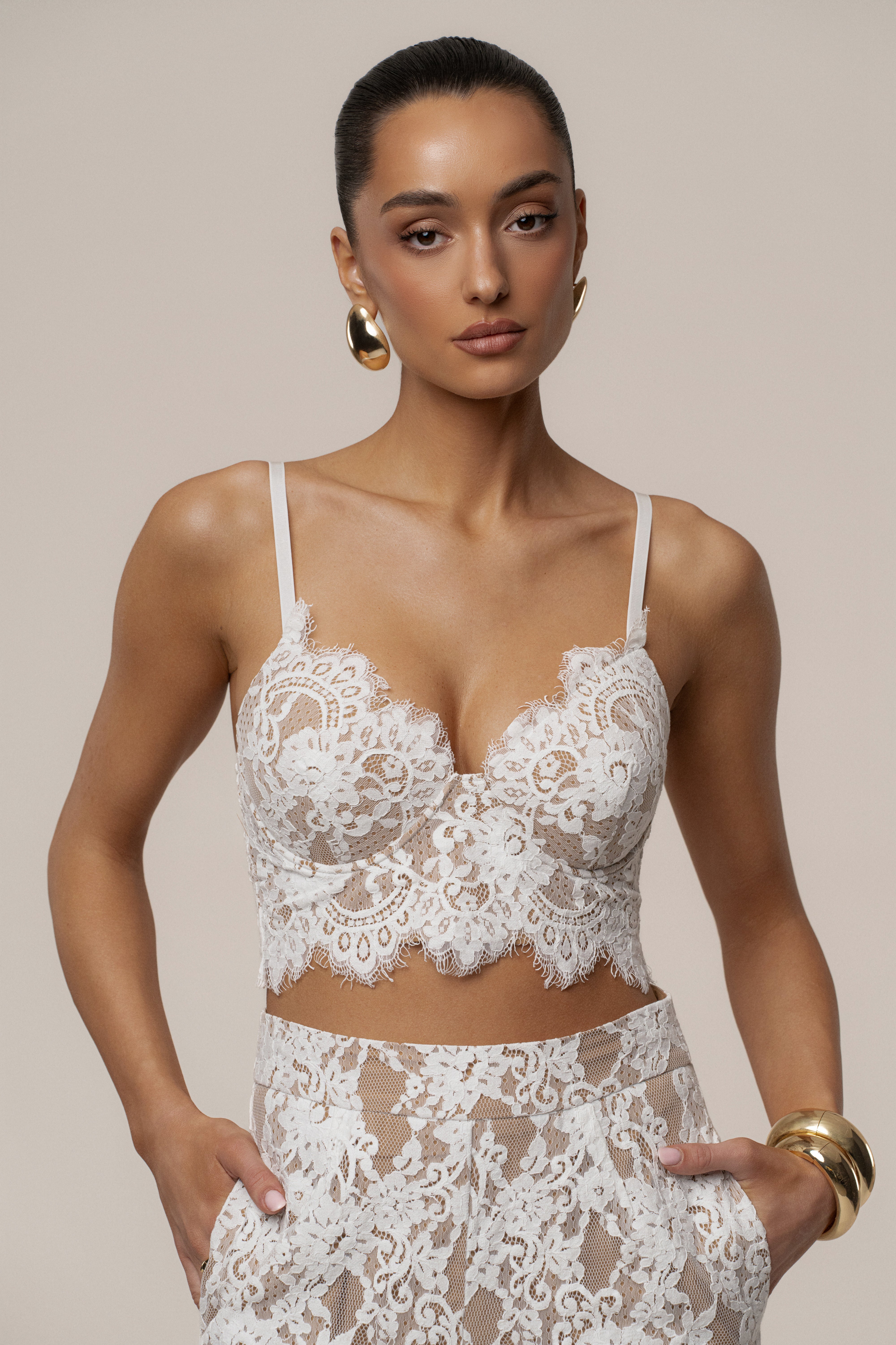 White Forever Crush Lace Top