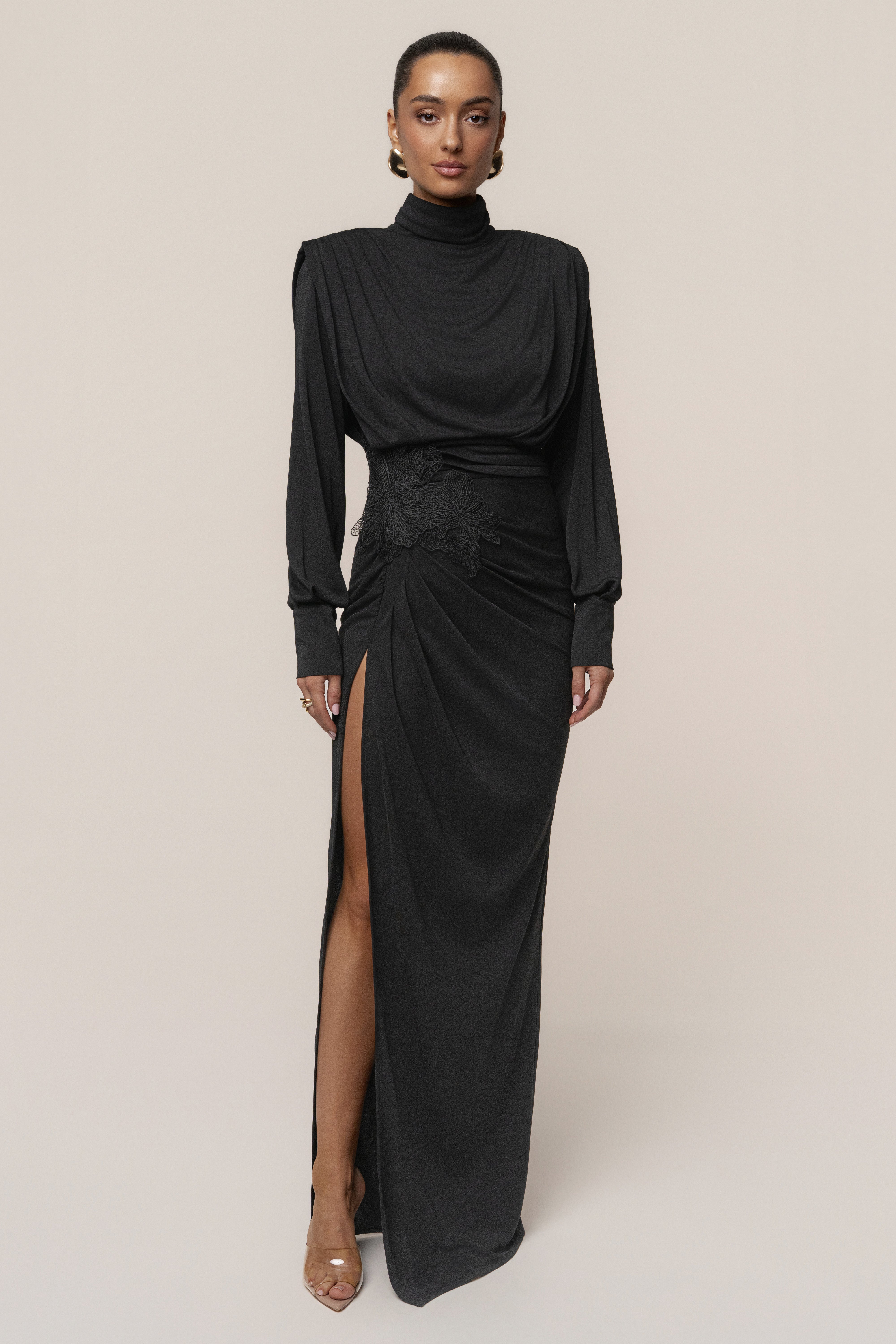 Black Radiance Maxi Gown - JLUXLABEL