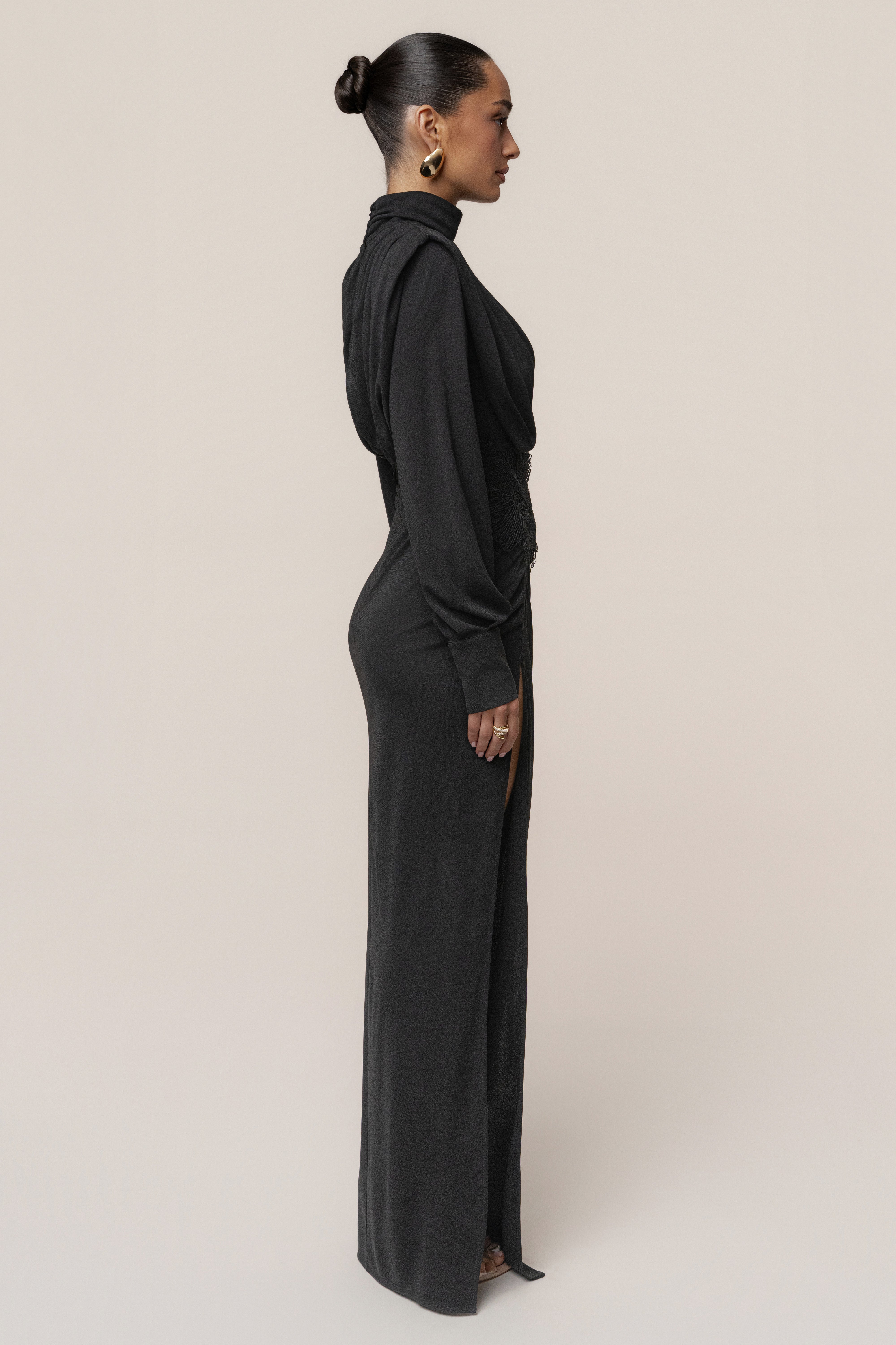 Black Radiance Maxi Gown - JLUXLABEL