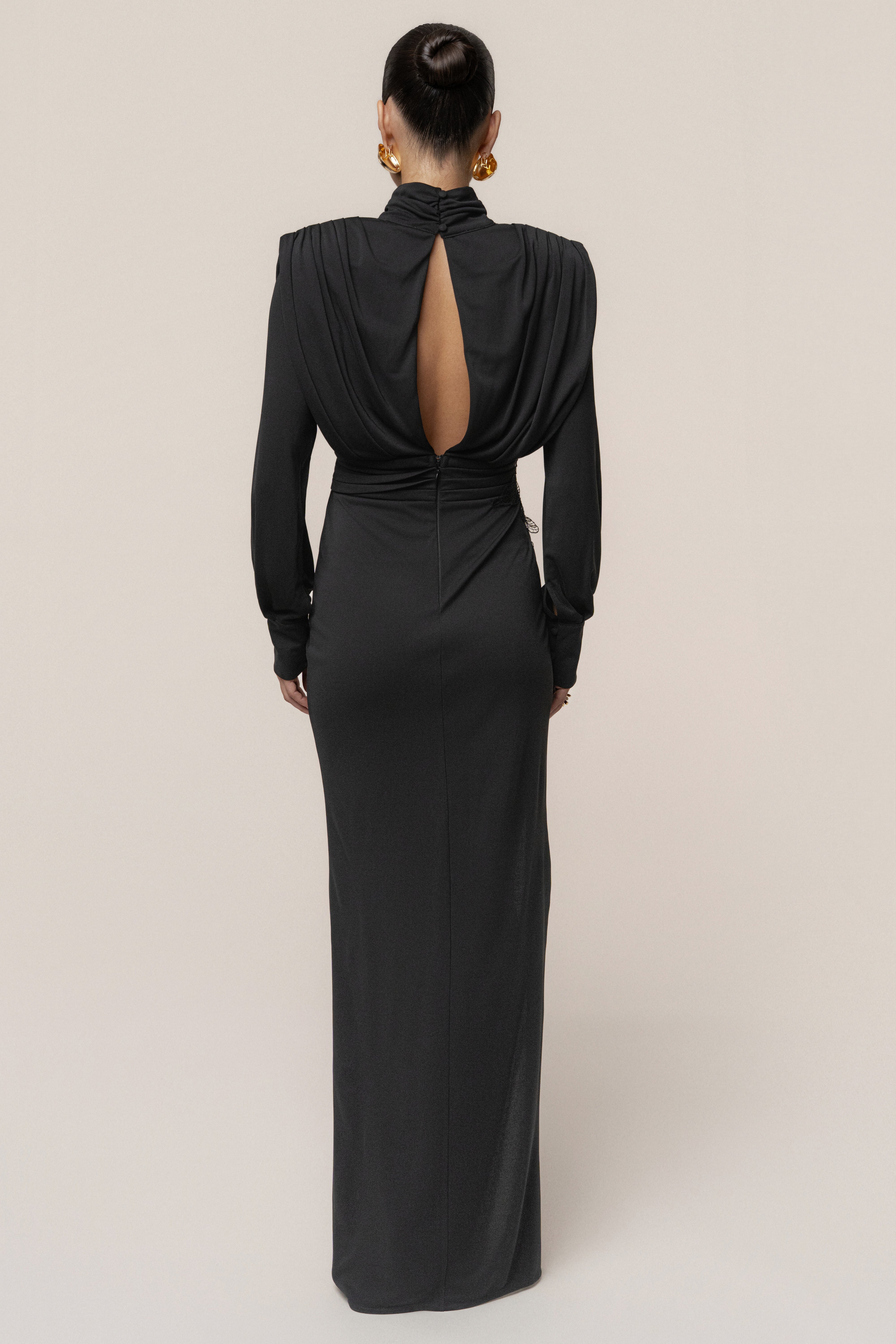 Black Radiance Maxi Gown - JLUXLABEL