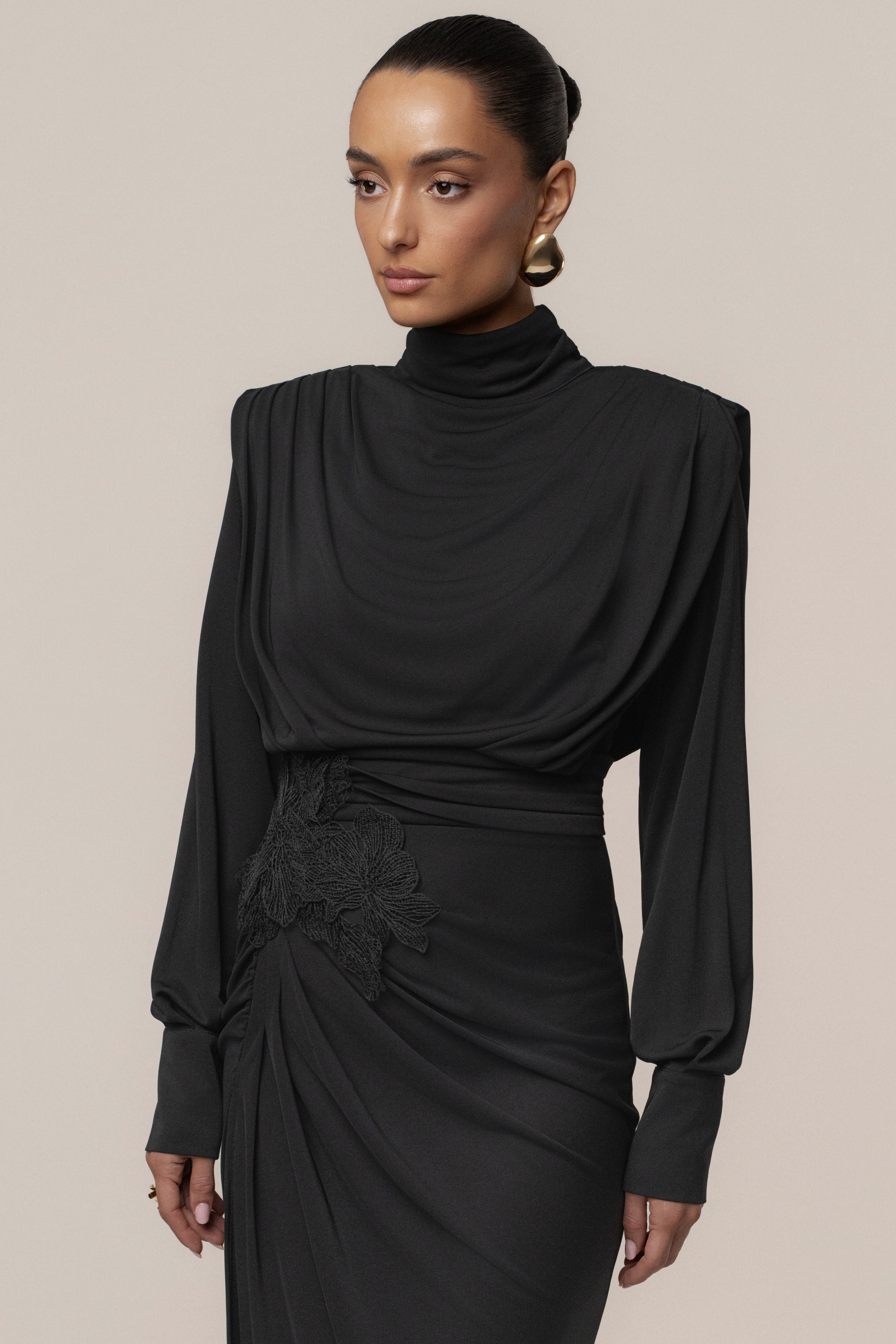 Black Radiance Maxi Gown - JLUXLABEL