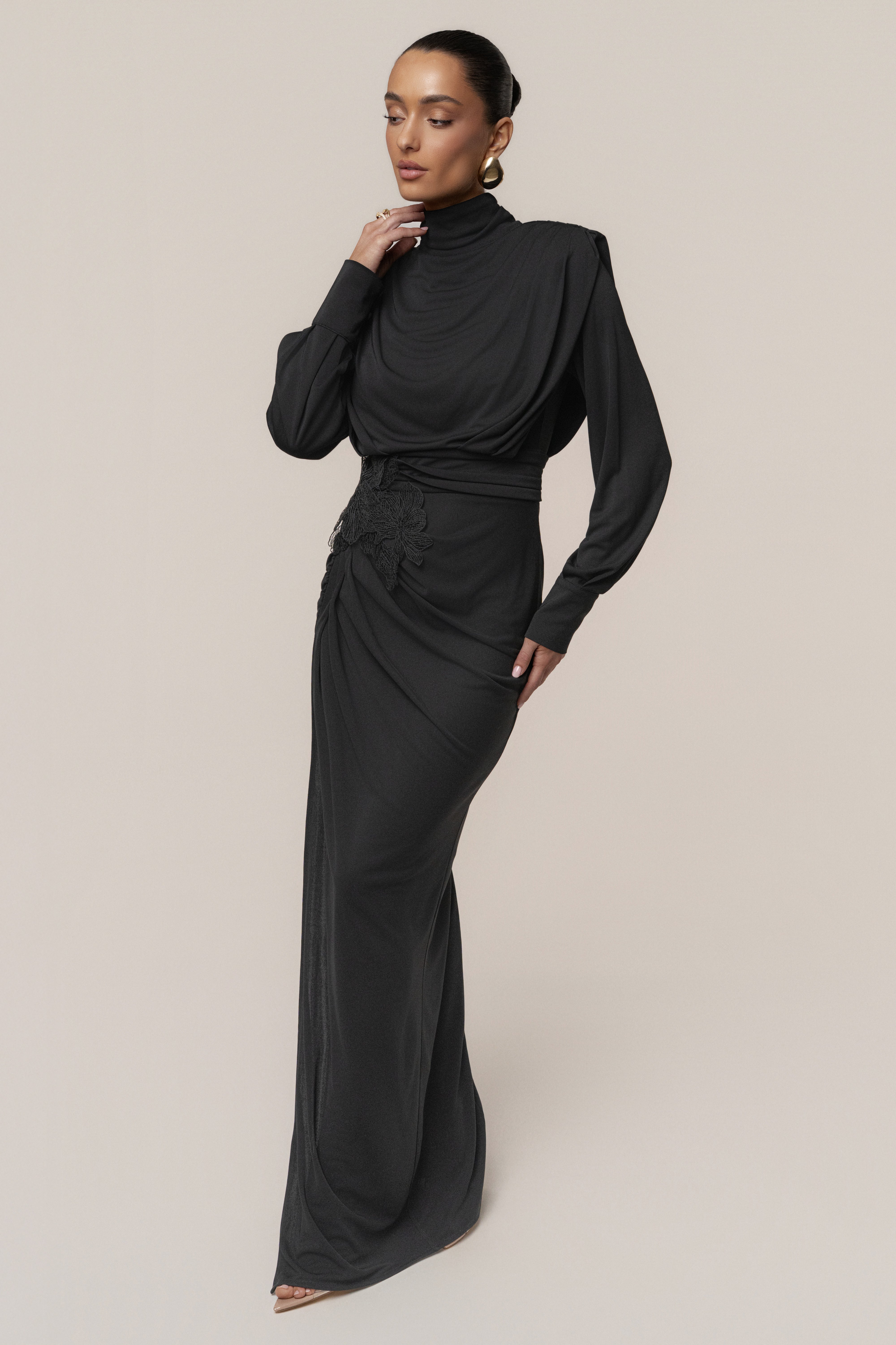Black Radiance Maxi Gown - JLUXLABEL