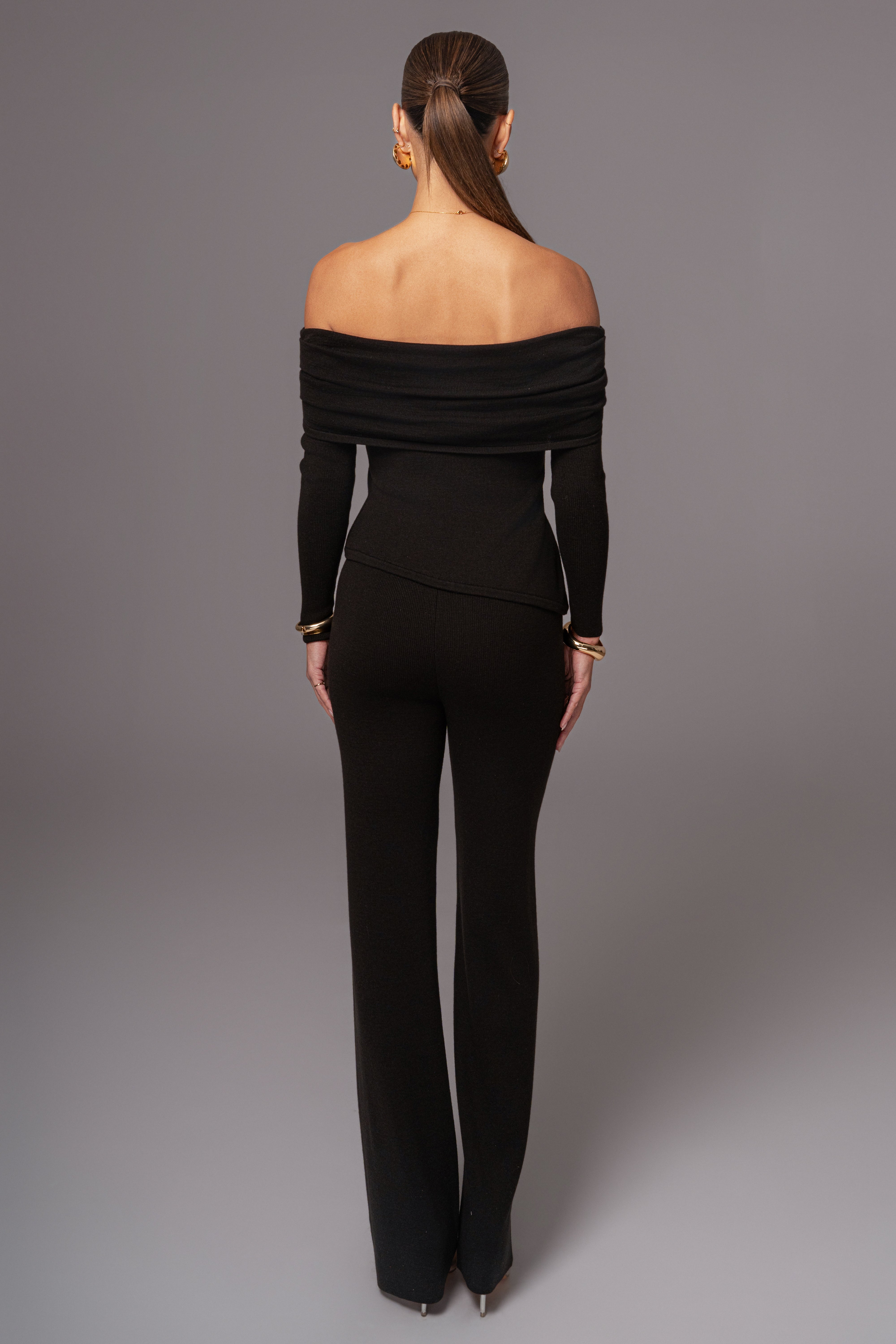 Black Sophie Off The Shoulder Top - JLUXLABEL