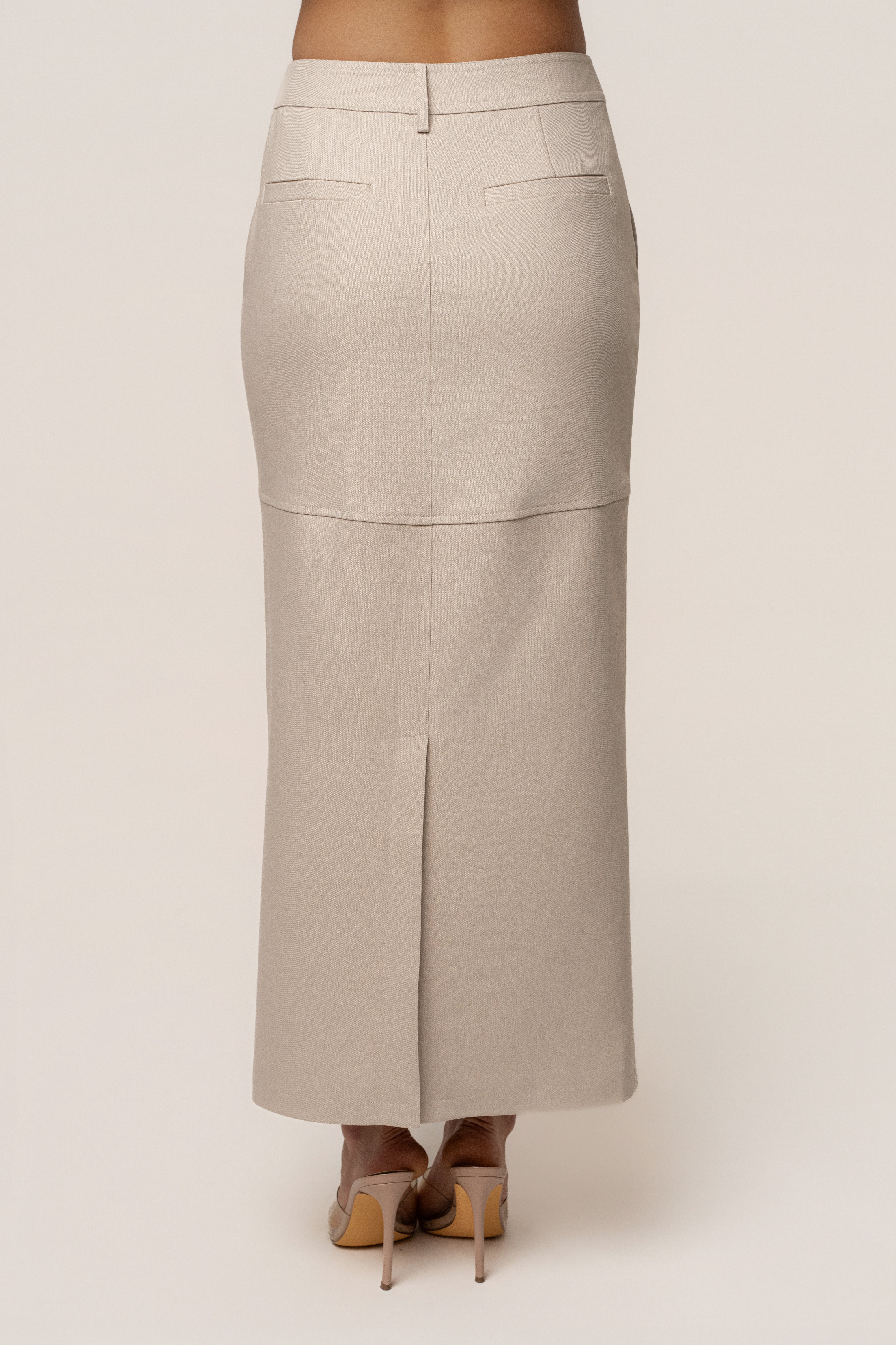 Beige In Focus Skirt - JLUXLABEL