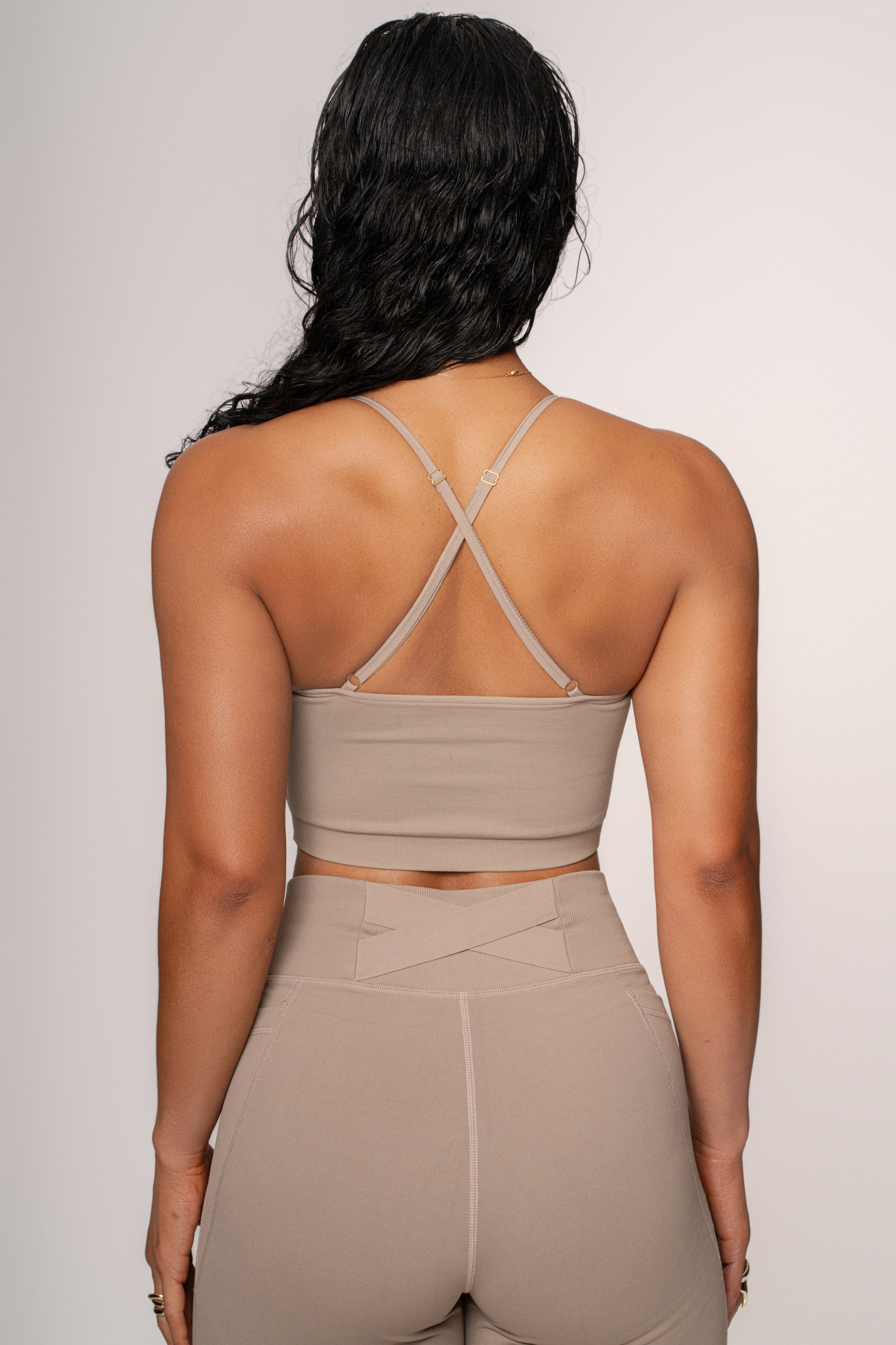 Beige On The Move Biker Short - JLUXLABEL