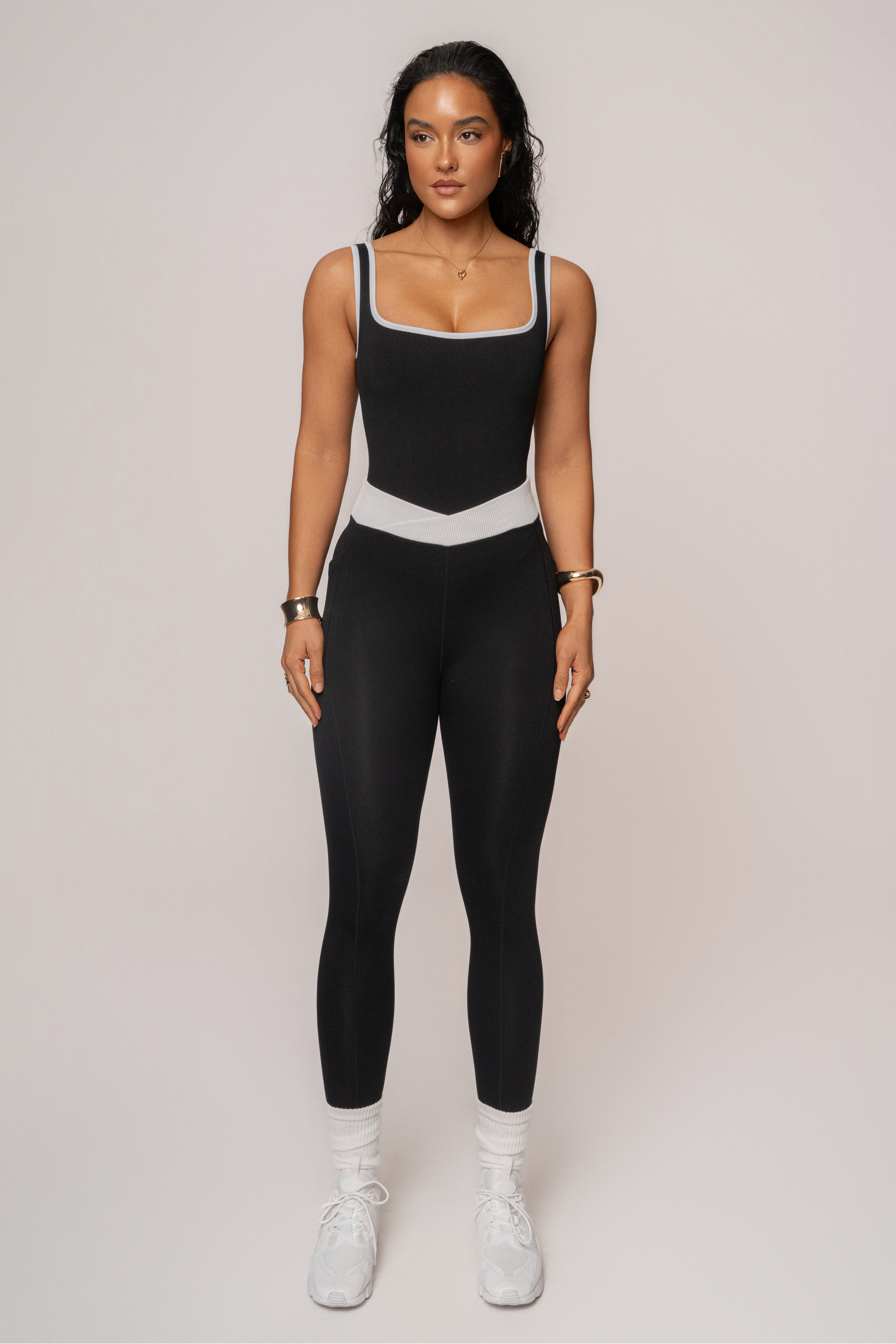 Black/White Revive Bodysuit - JLUXLABEL