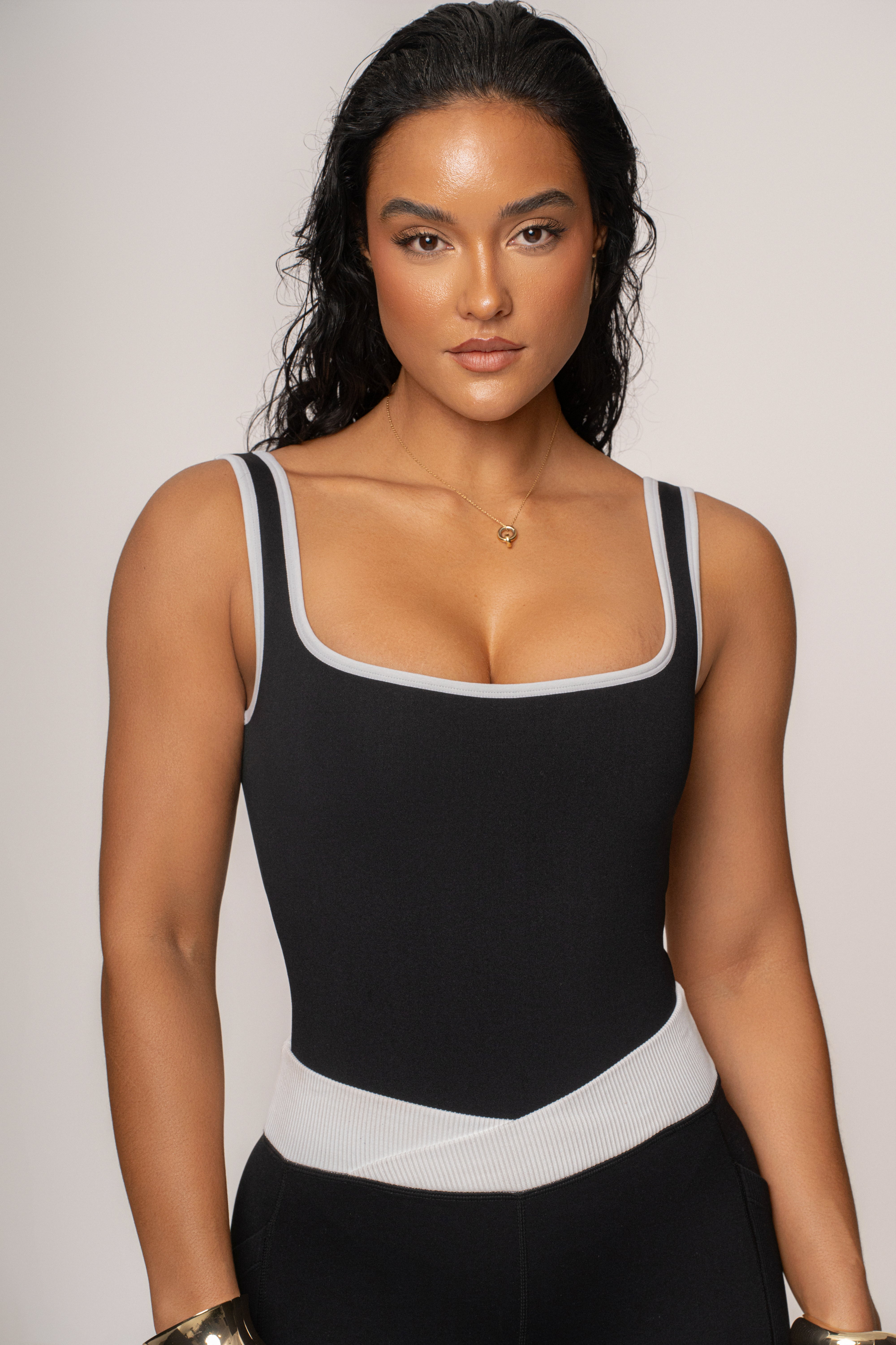 Black/White Revive Bodysuit - JLUXLABEL