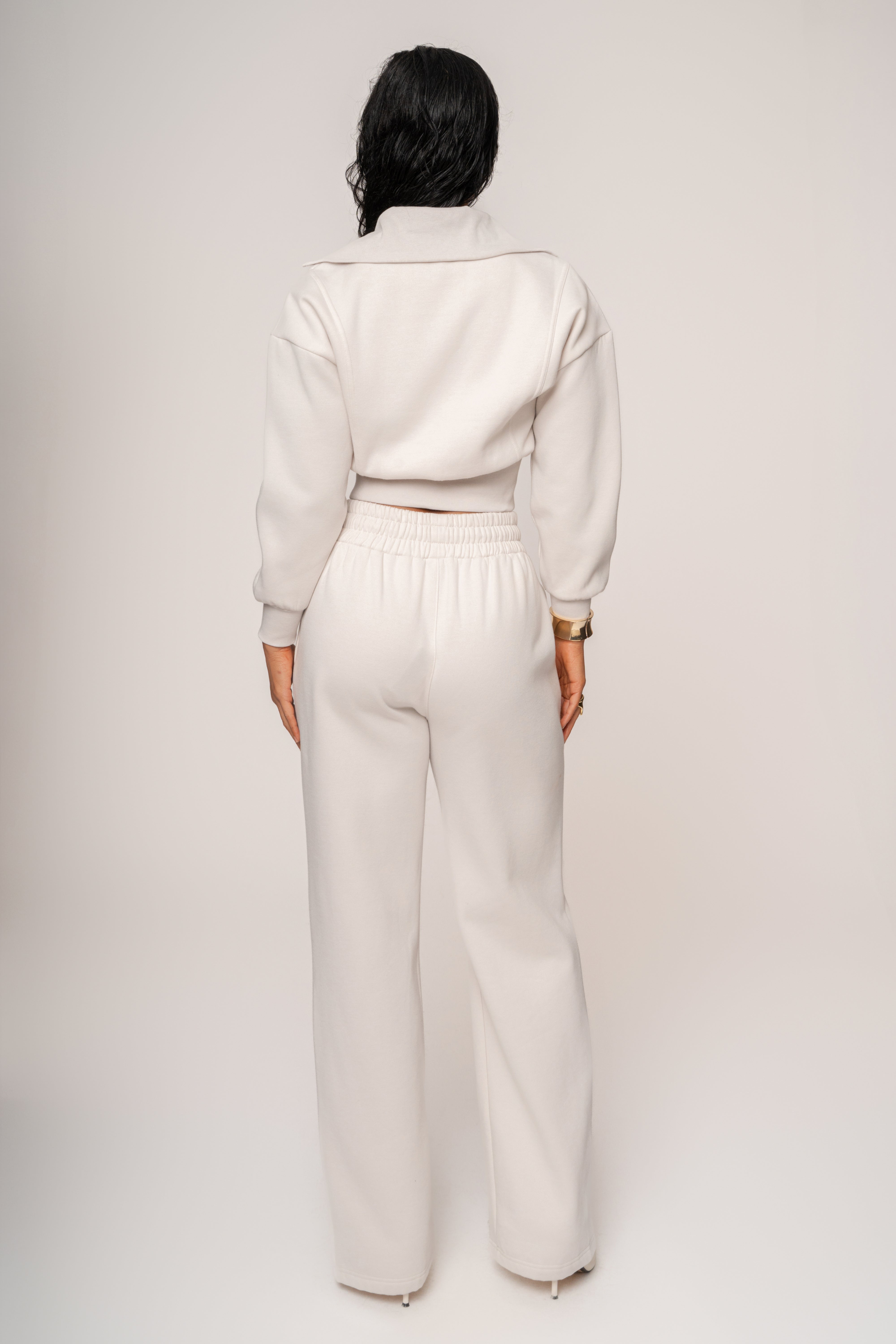 Bone JLUXLABEL Logo Zip Up Jacket - JLUXLABEL