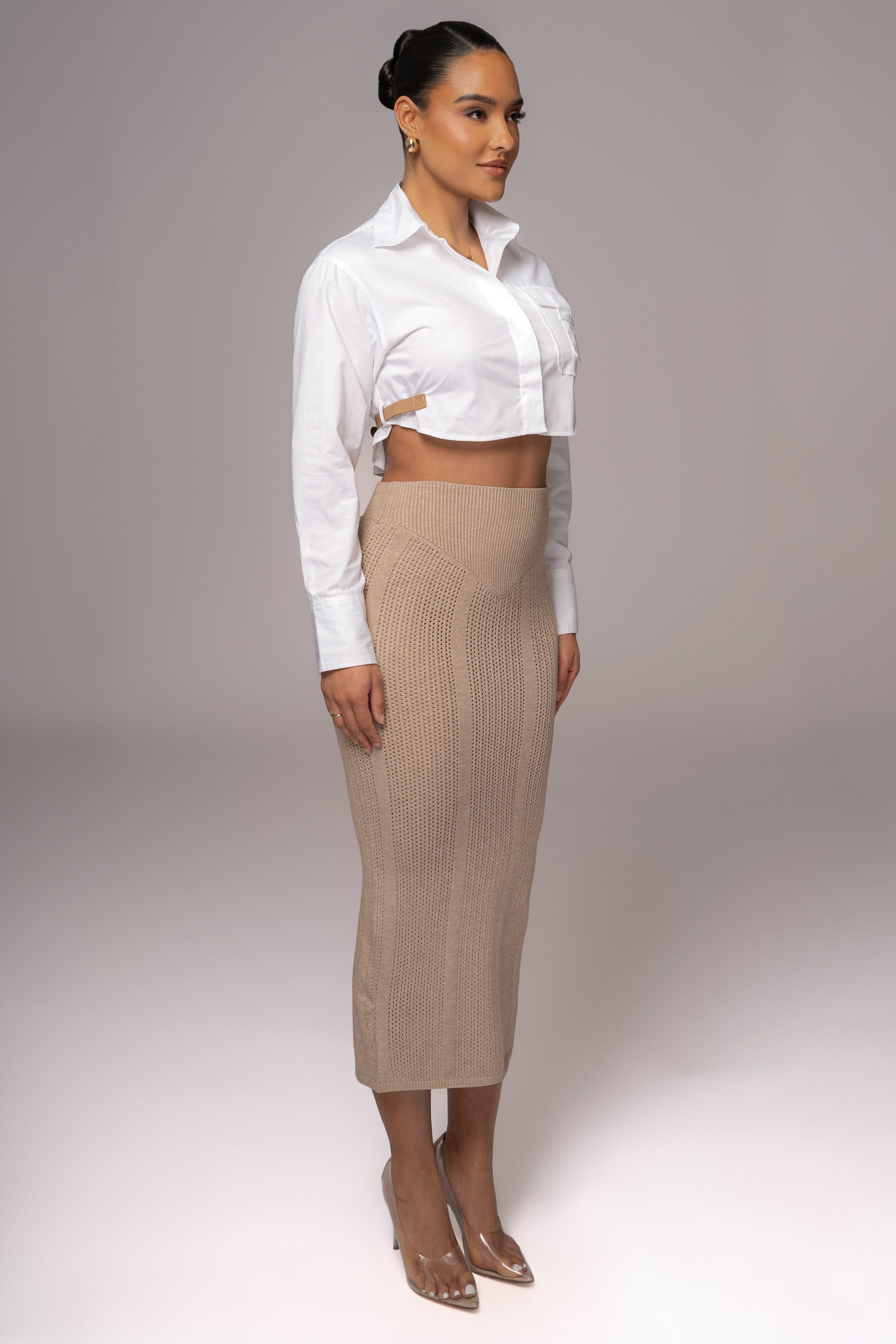 Ivory Close To You Collared Top - JLUXLABEL