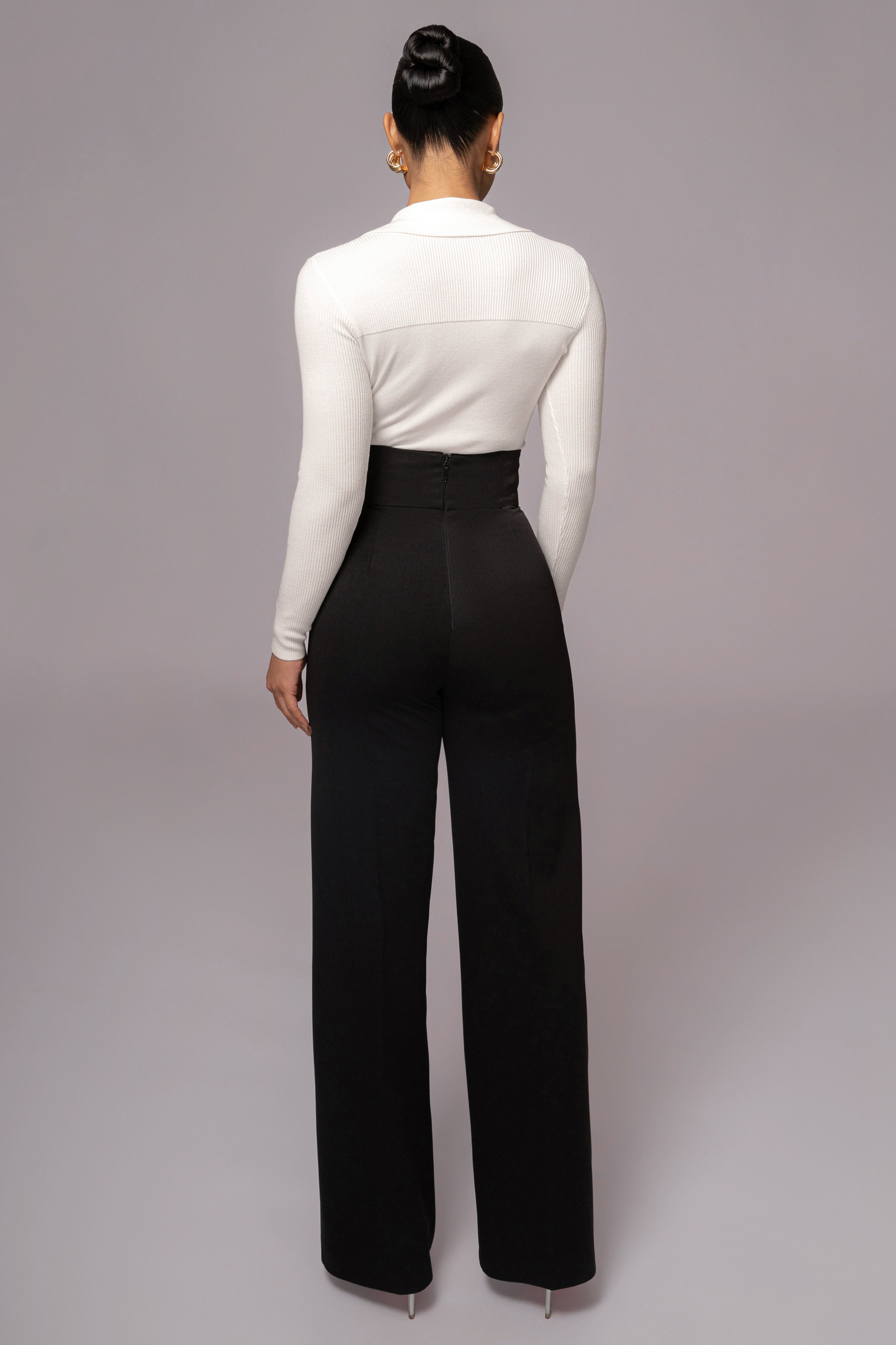 Ivory Ashley Collared Top - JLUXLABEL