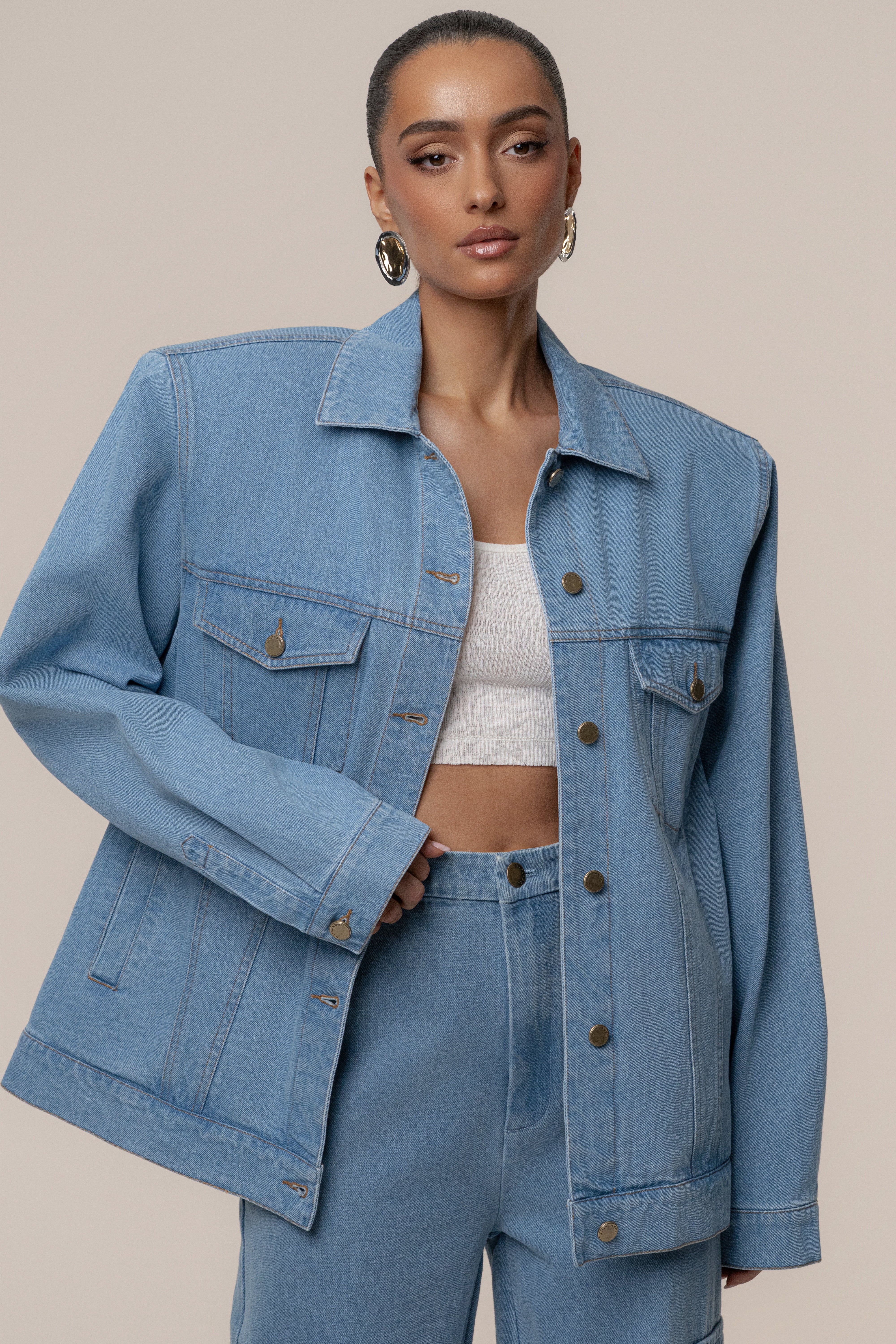 Medium Wash Next Phase Denim Jacket - JLUXLABEL