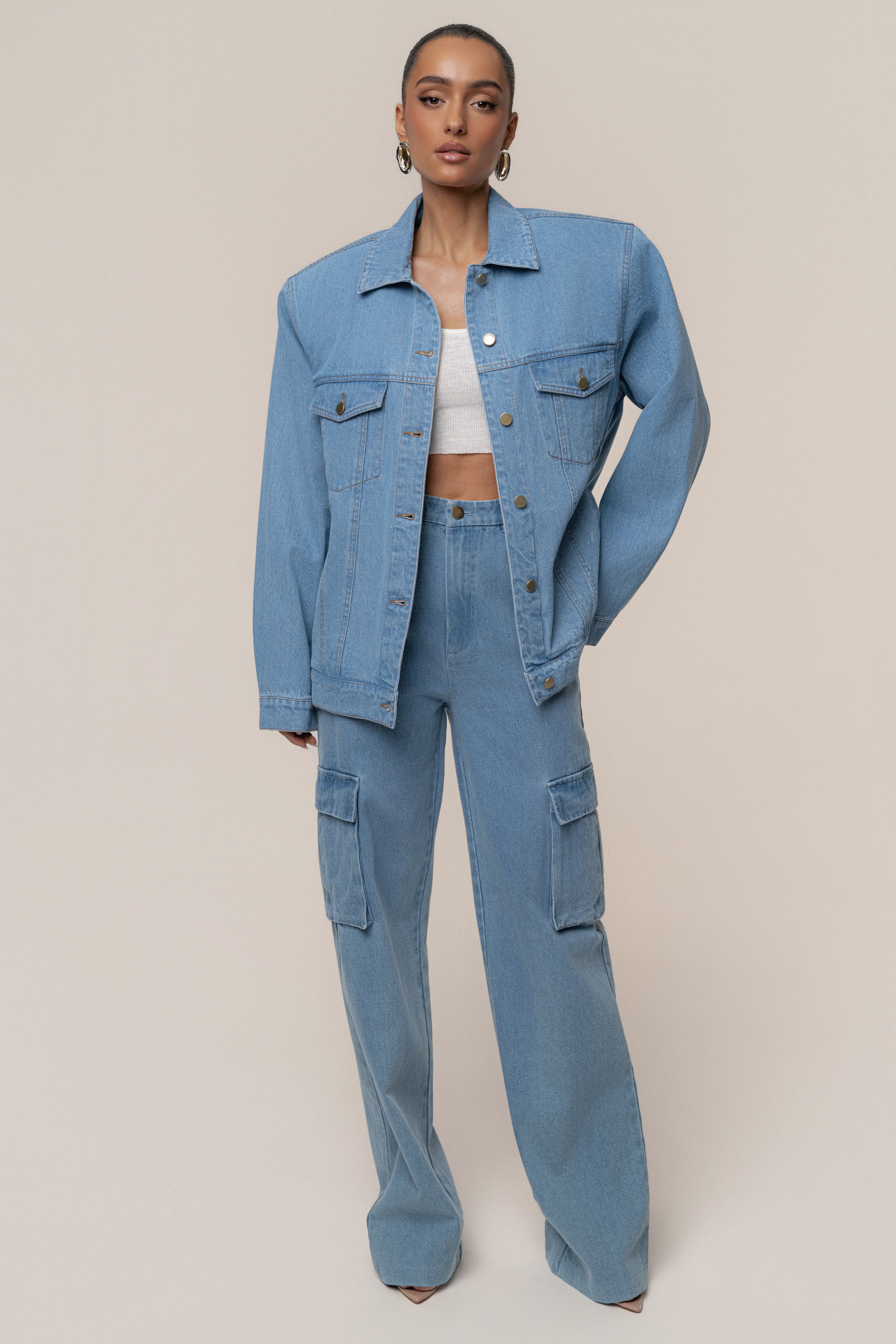 Medium Wash Next Phase Denim Jacket - JLUXLABEL