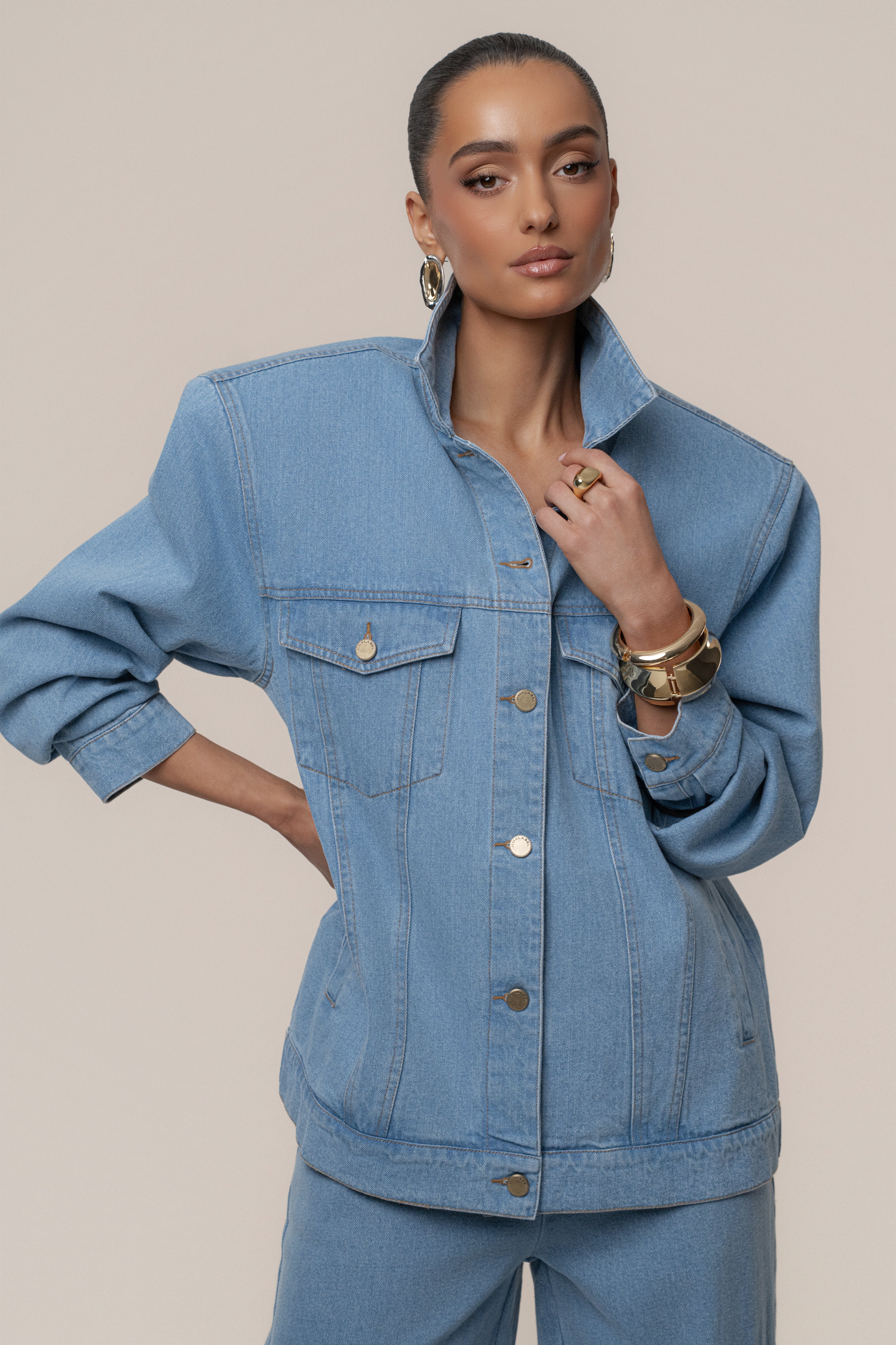 Medium Wash Next Phase Denim Jacket - JLUXLABEL