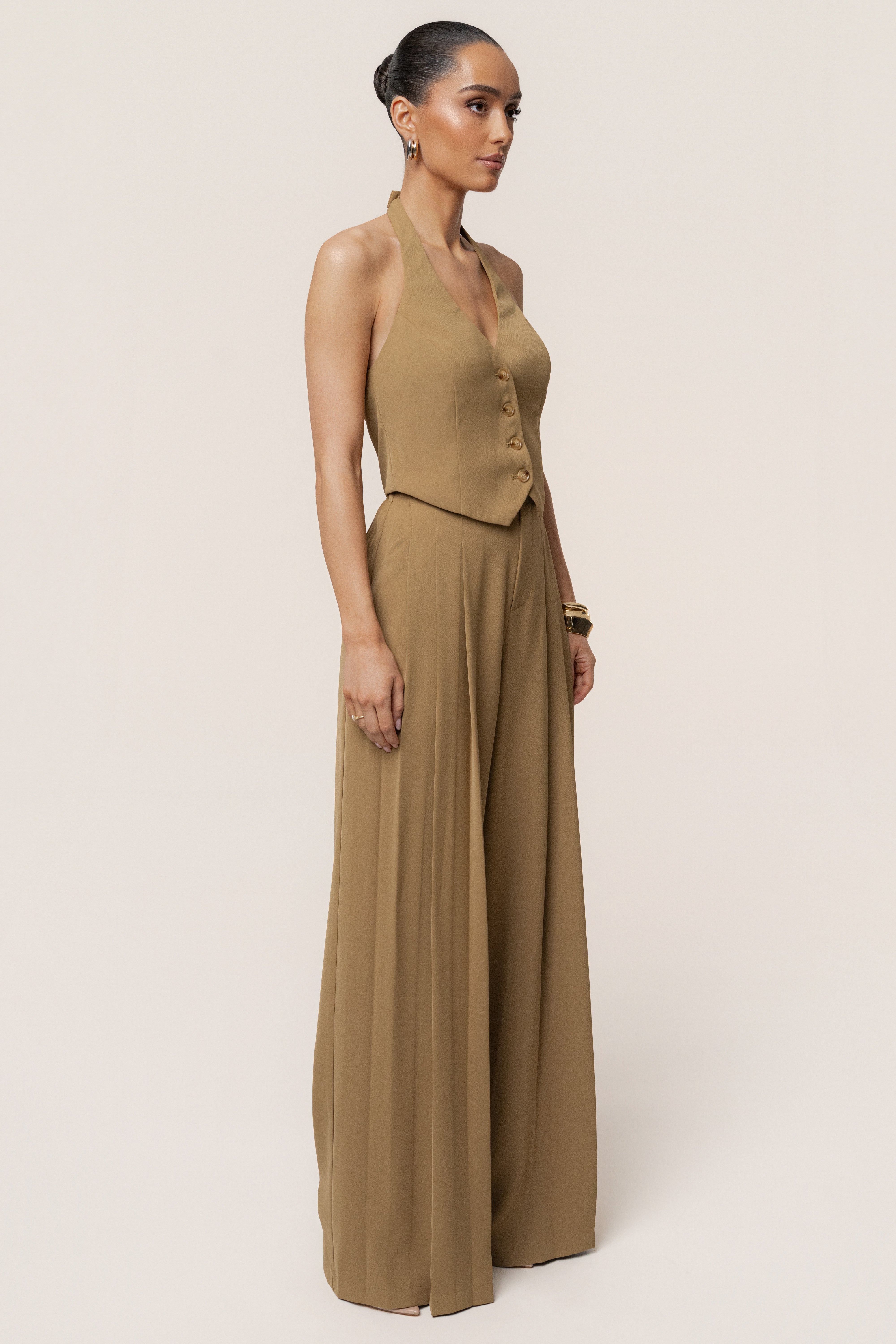 Olive Signature Elegance Vest - JLUXLABEL