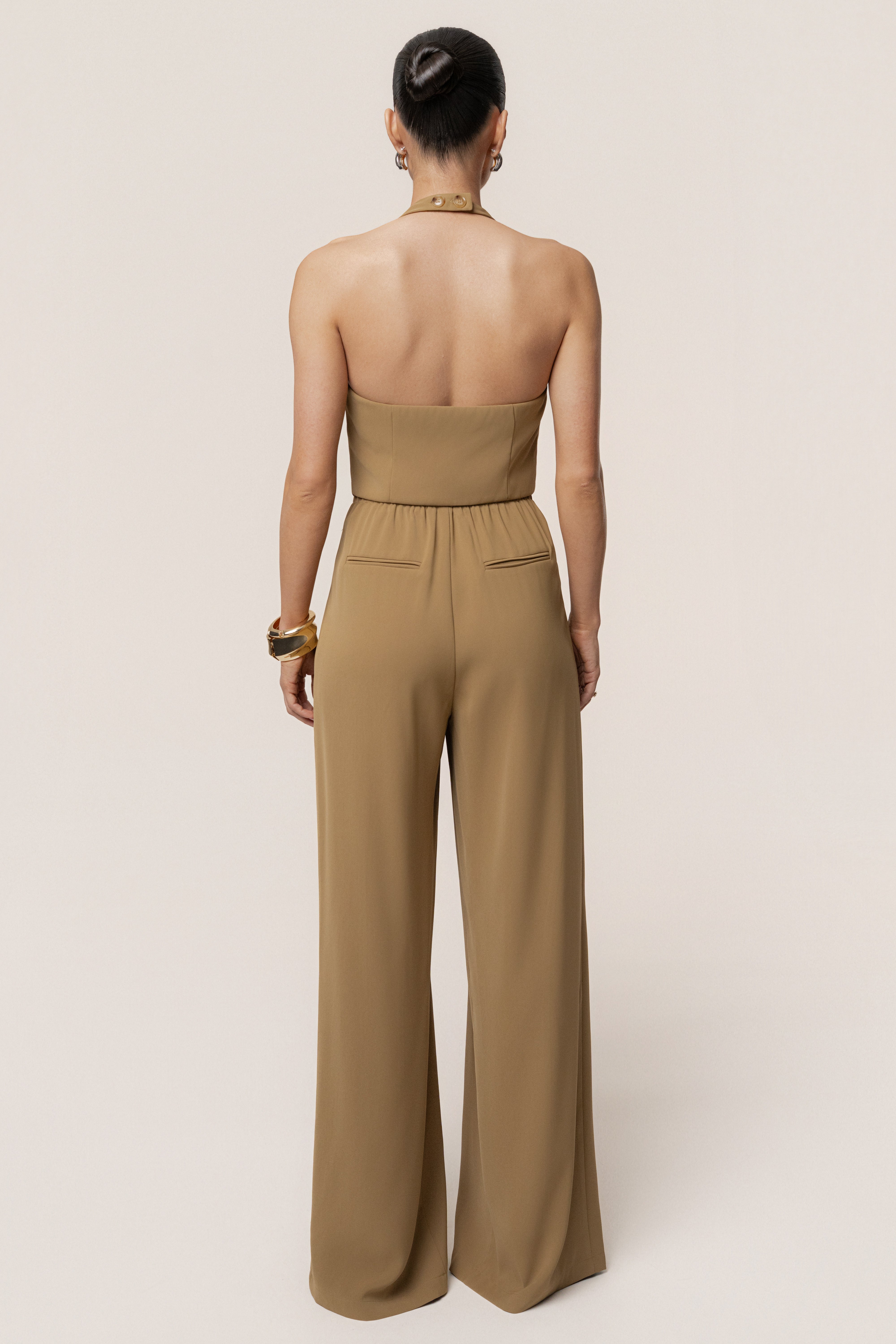 Olive Signature Elegance Trousers - JLUXLABEL
