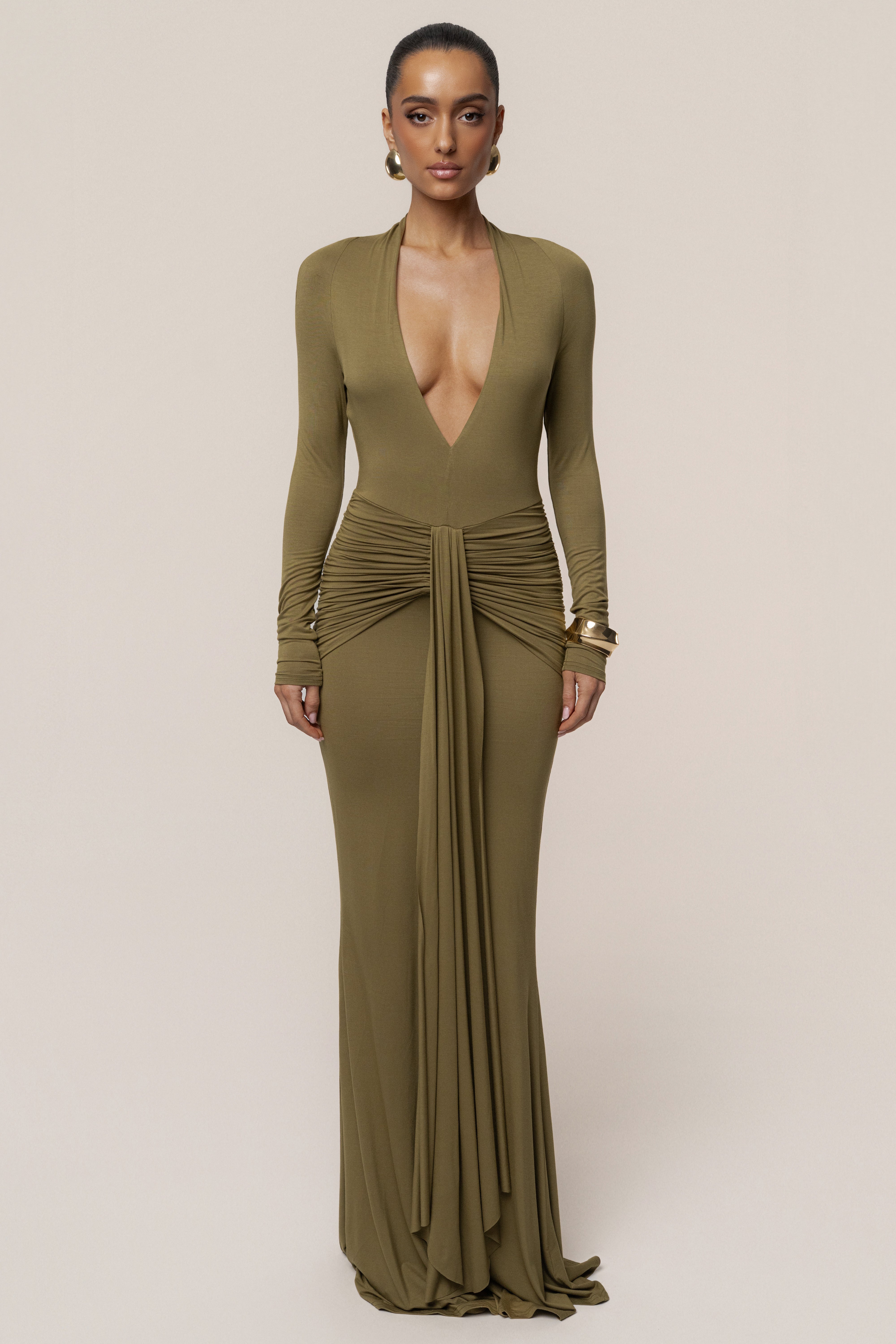 Olive All The Stars Maxi Dress - JLUXLABEL