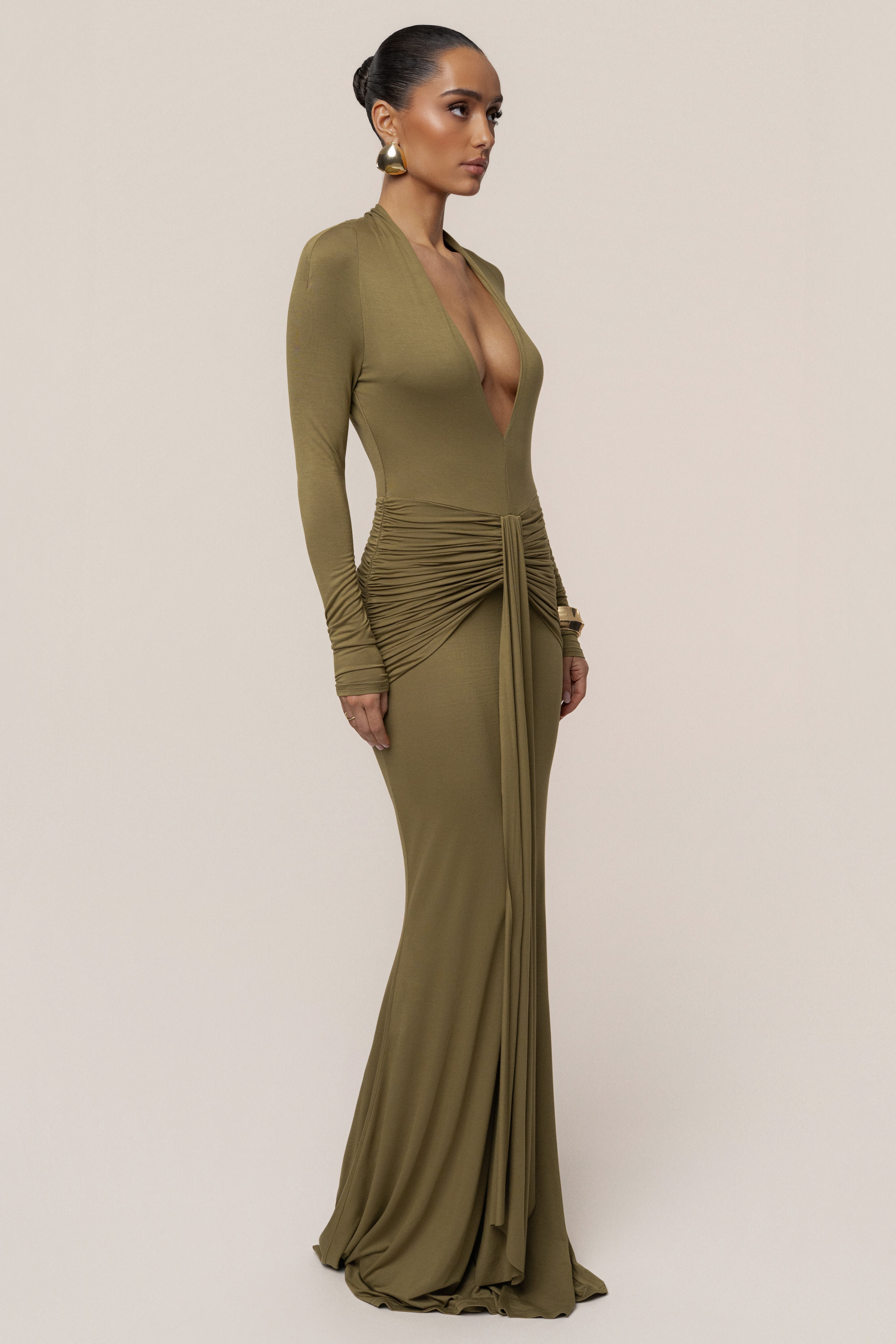 Olive All The Stars Maxi Dress - JLUXLABEL
