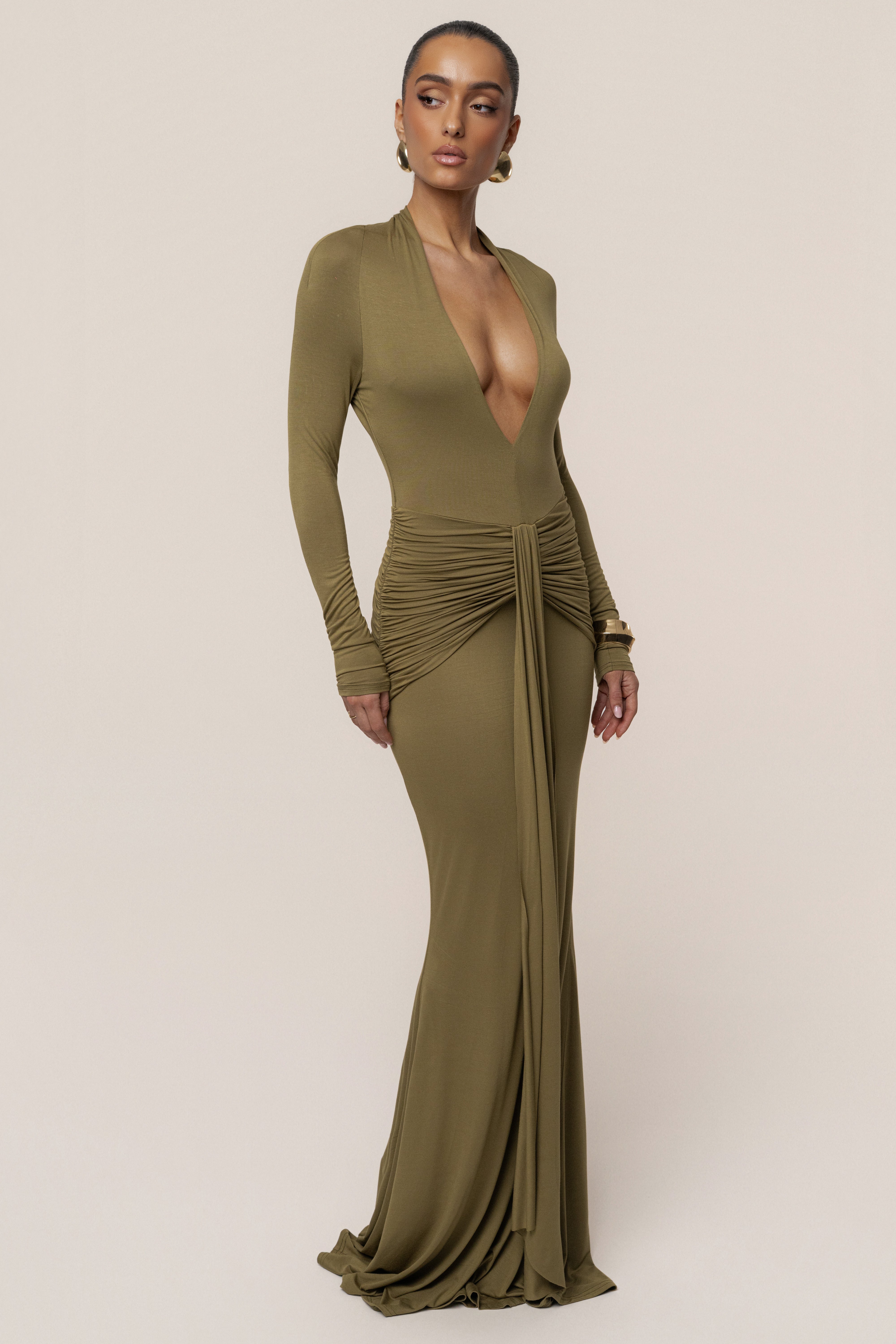 Olive All The Stars Maxi Dress - JLUXLABEL
