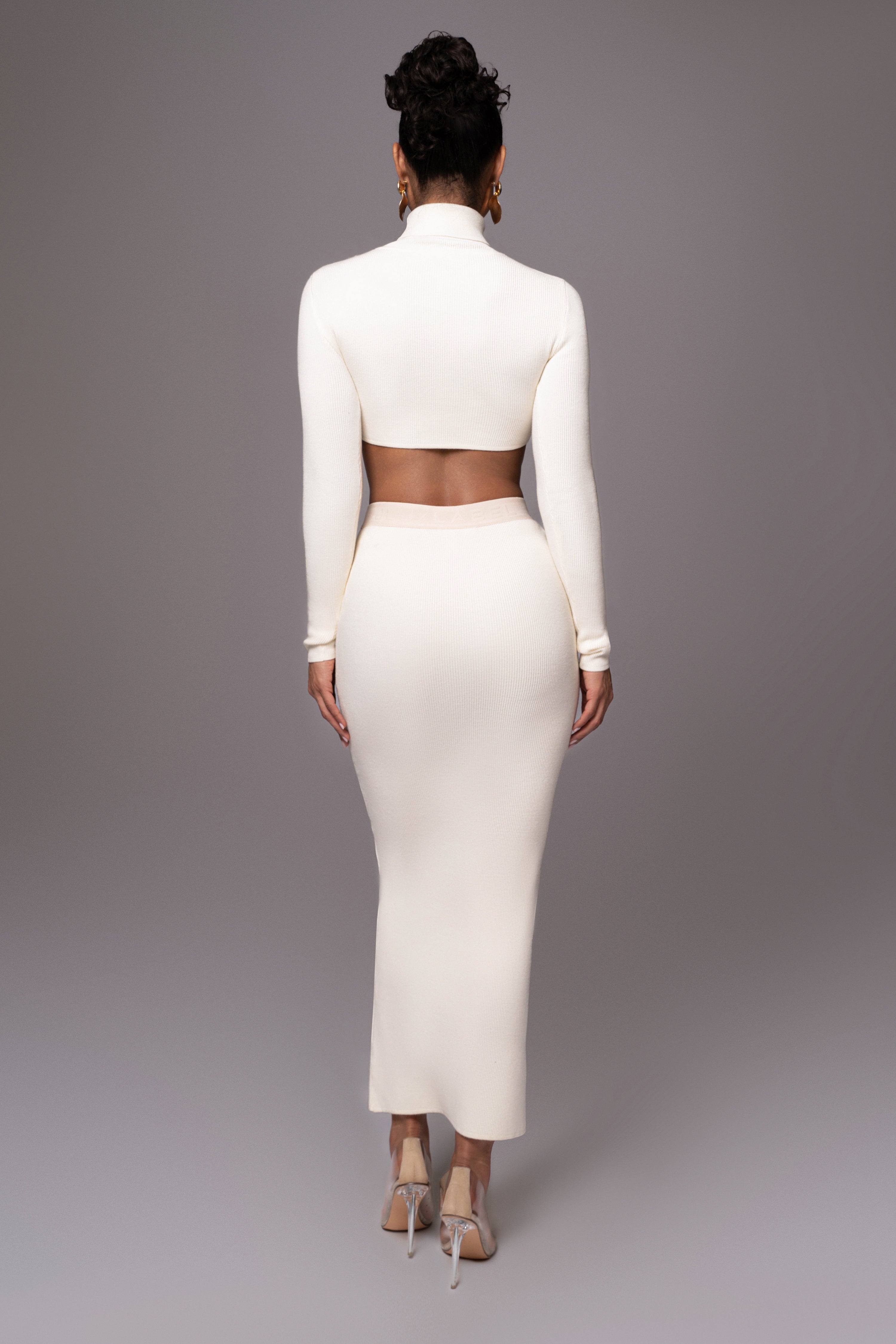 Buttercream Anise Ribbed Skirt Set - JLUXLABEL