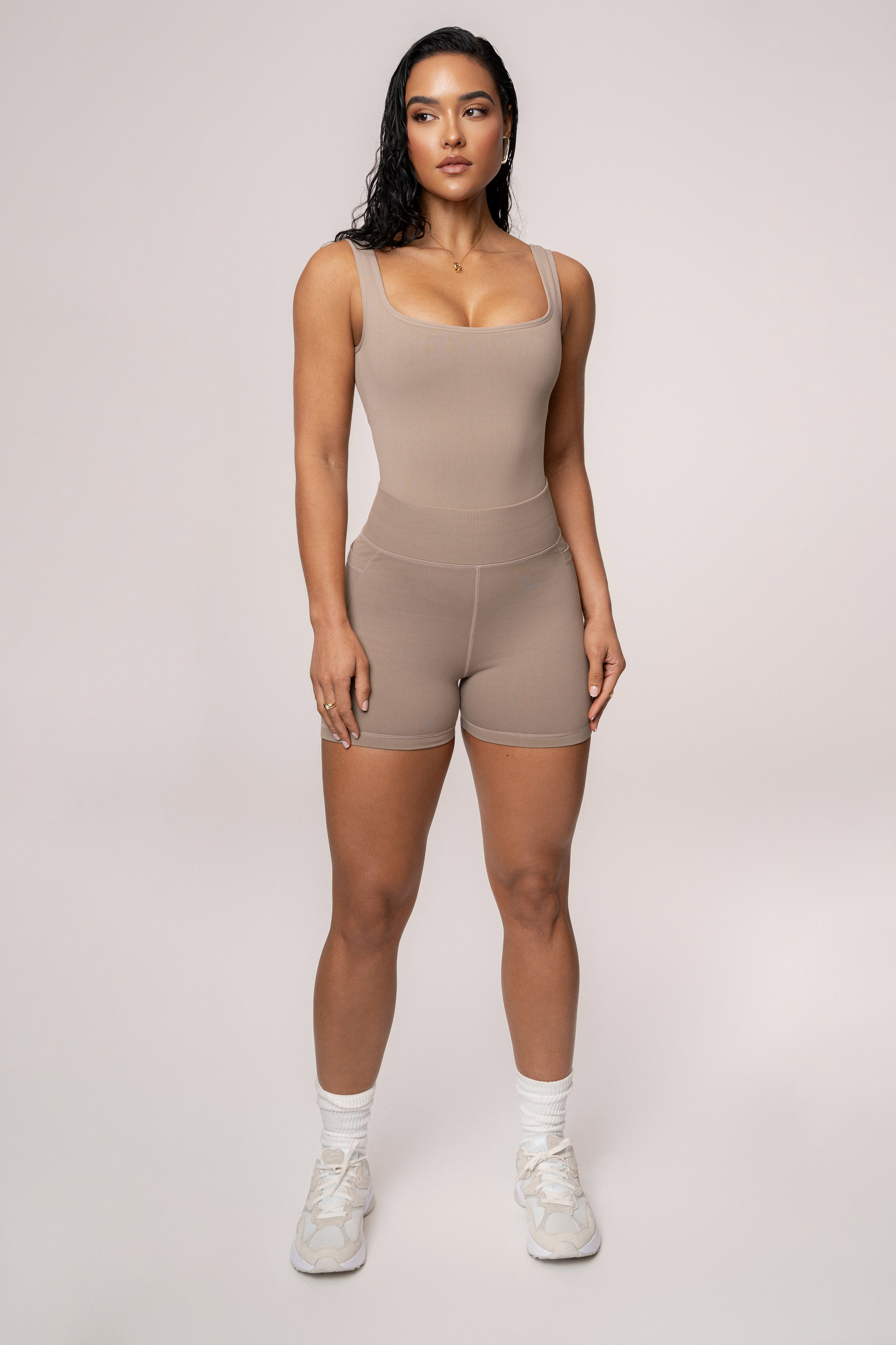 Beige Revive Bodysuit - JLUXLABEL