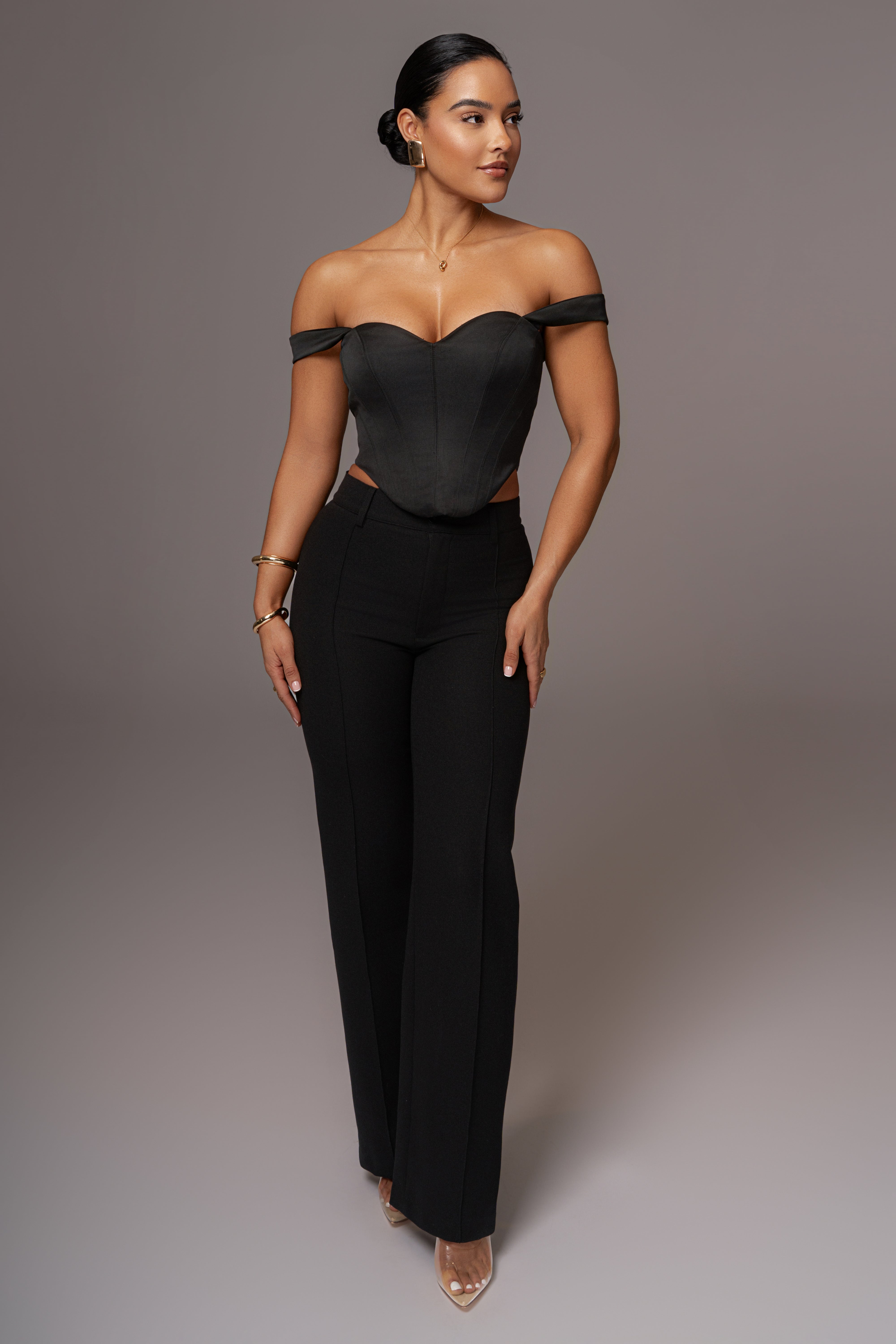 Black Nickie Lace Back Top - JLUXLABEL