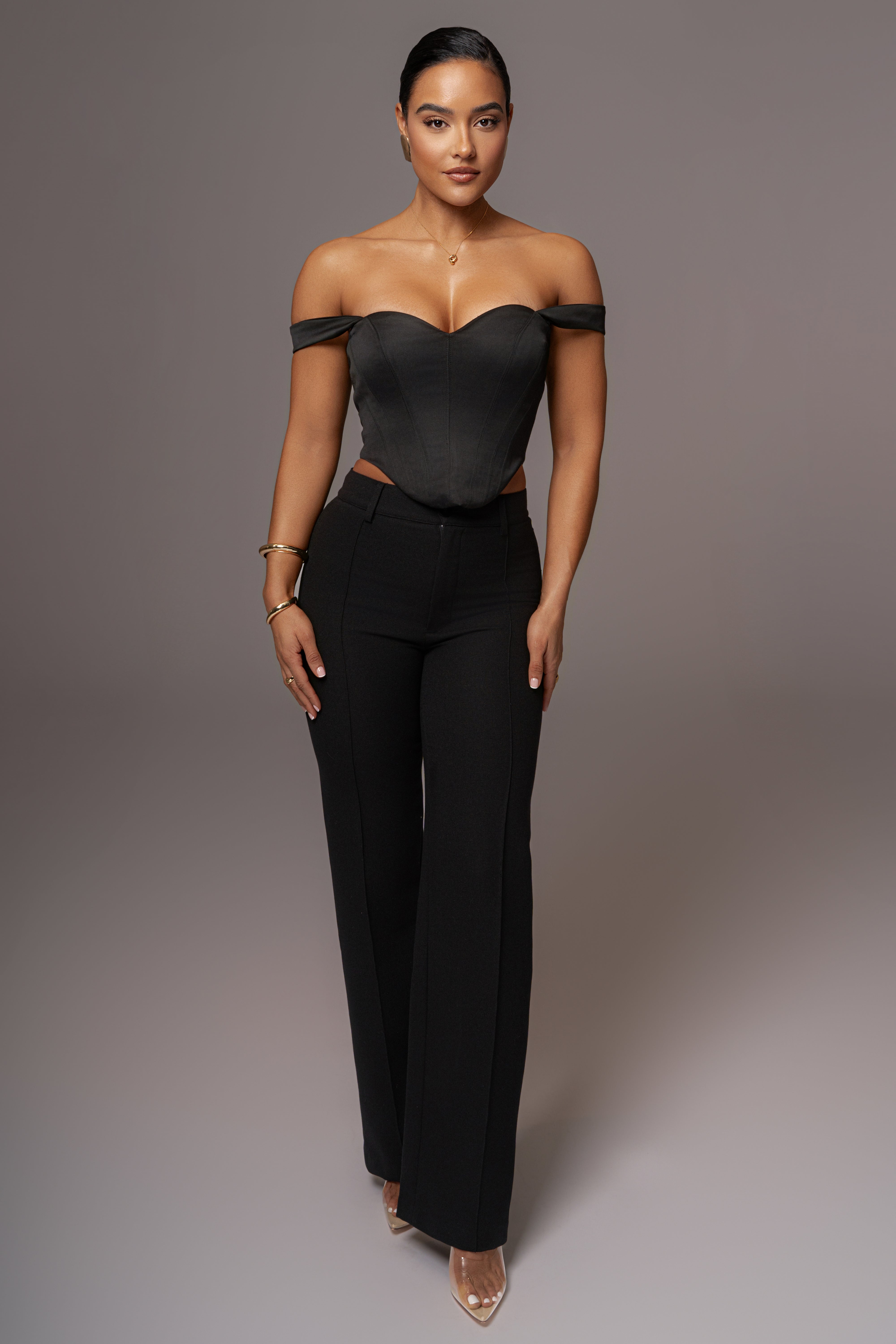 Black Nickie Lace Back Top - JLUXLABEL