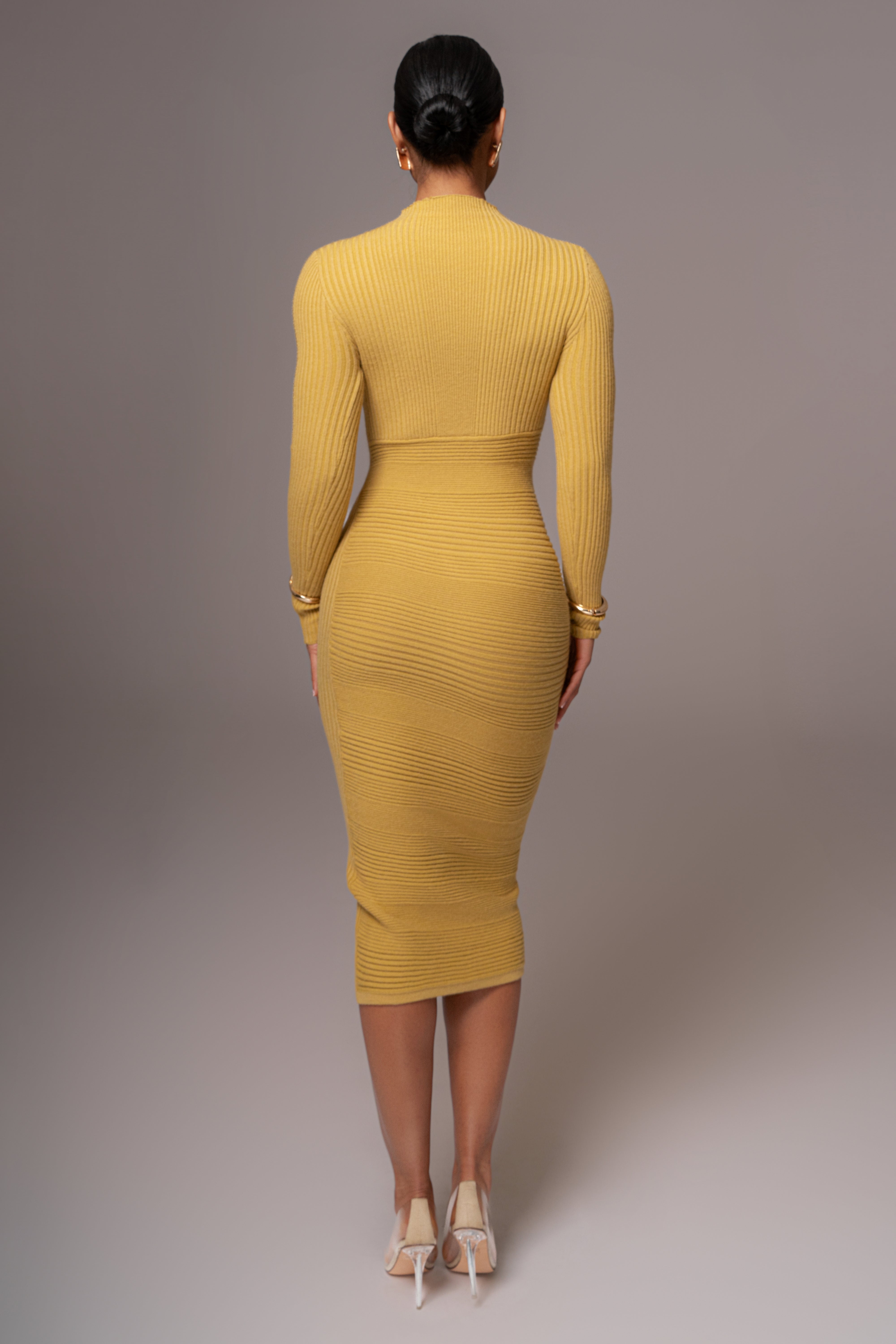 Lime Eliz Midi Dress - JLUXLABEL