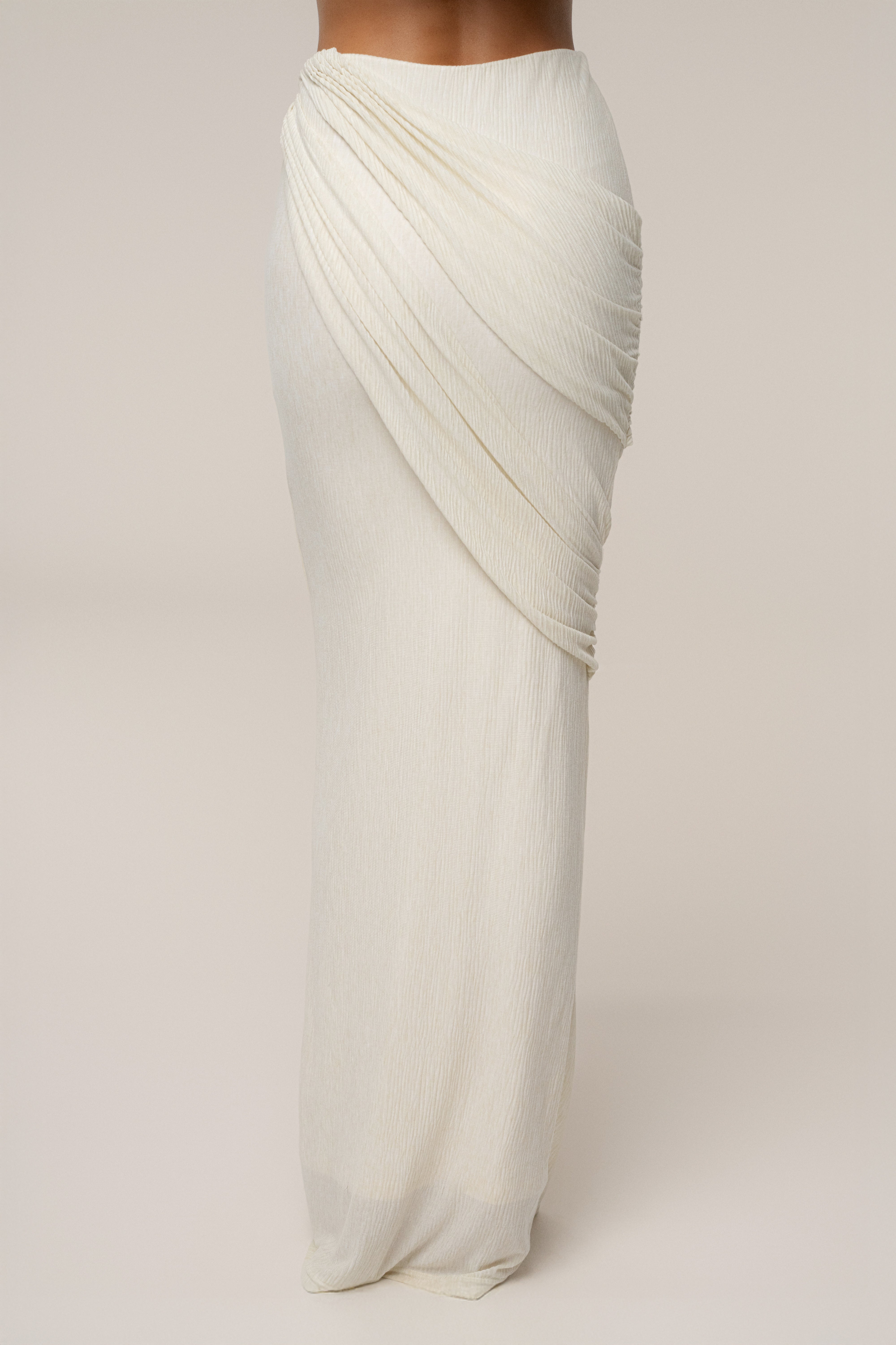 Ivory Paradise Hills Maxi Skirt - JLUXLABEL