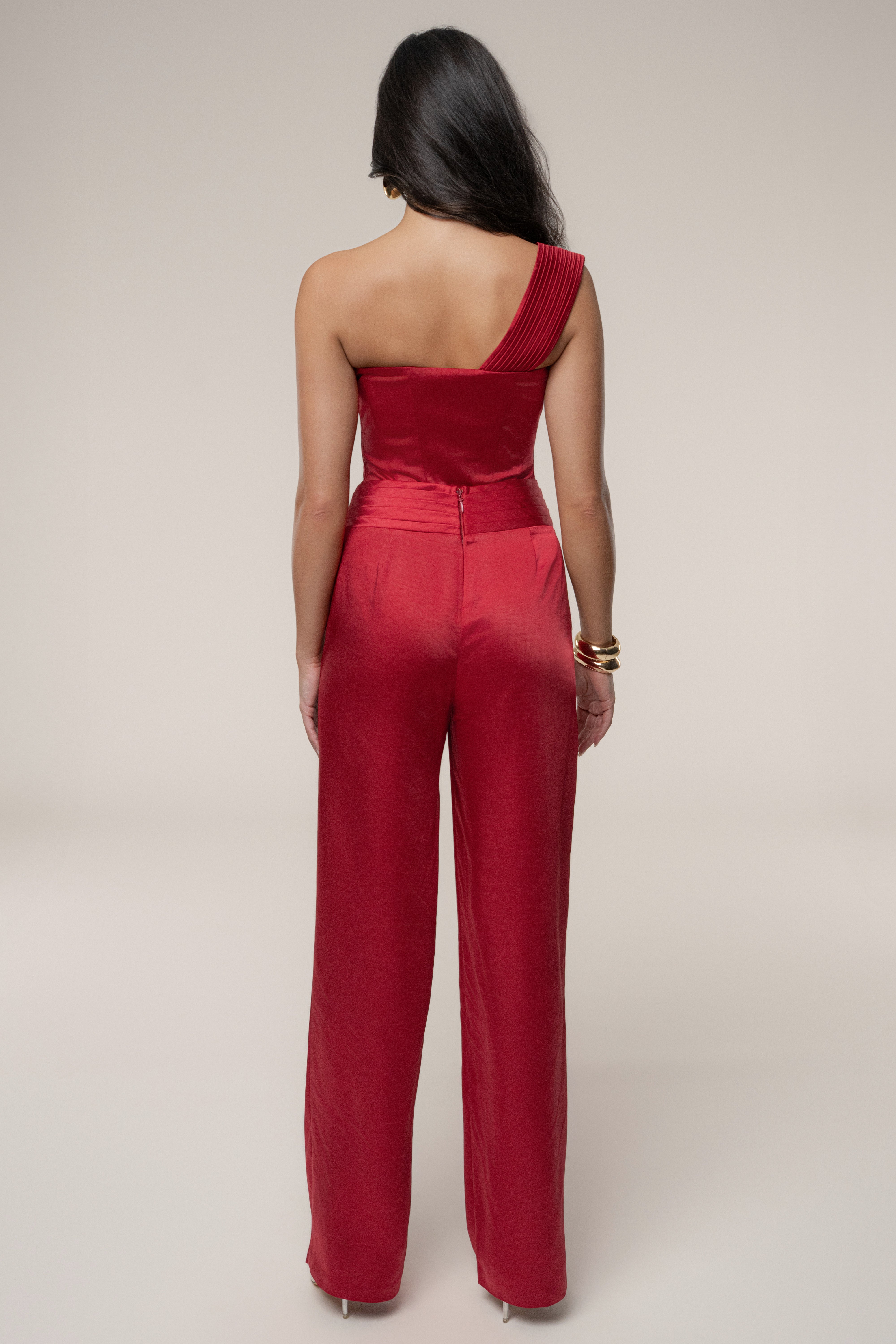 Red Love Song Satin Top - JLUXLABEL