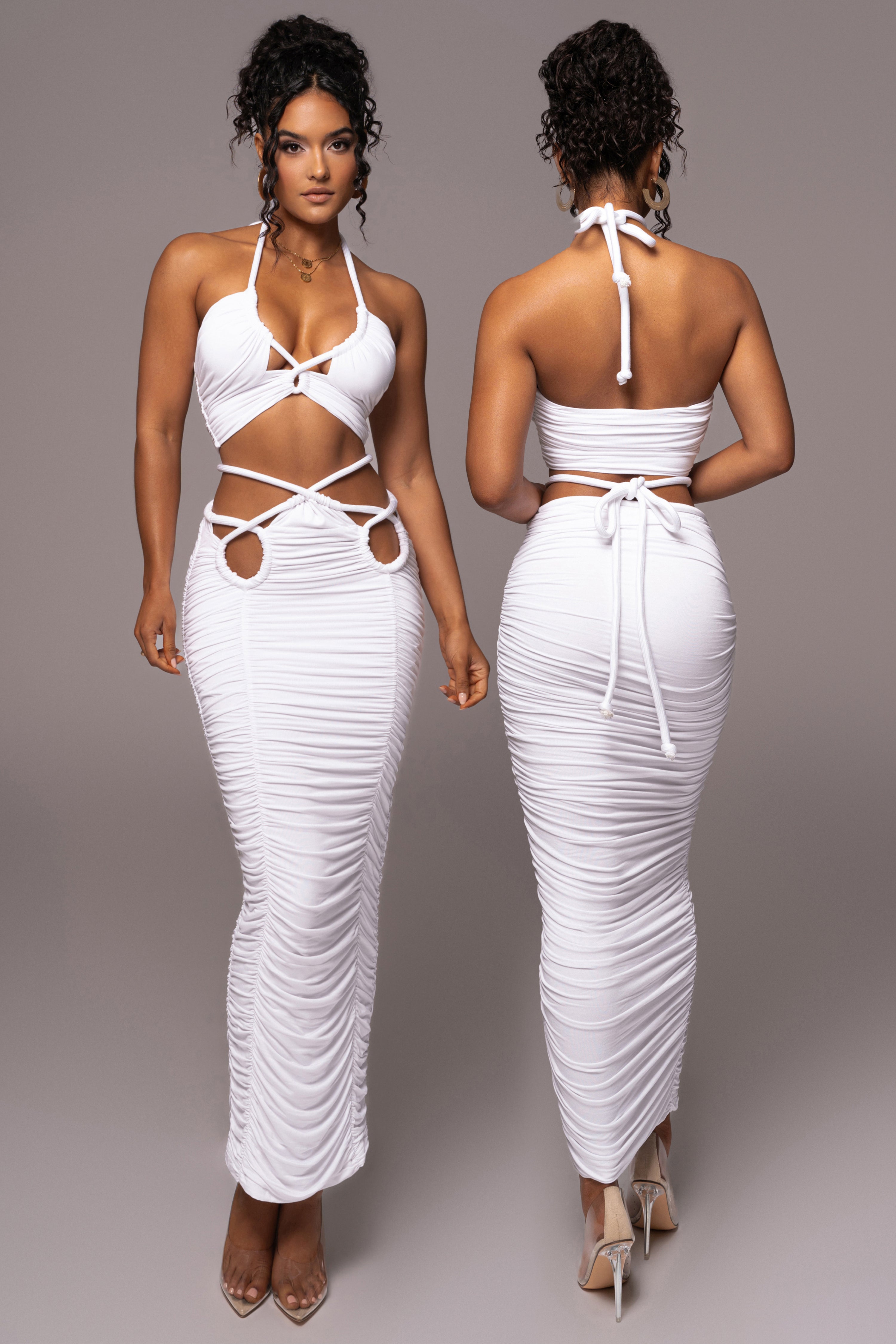 Ivory Go The Distance Skirt Set - JLUXLABEL
