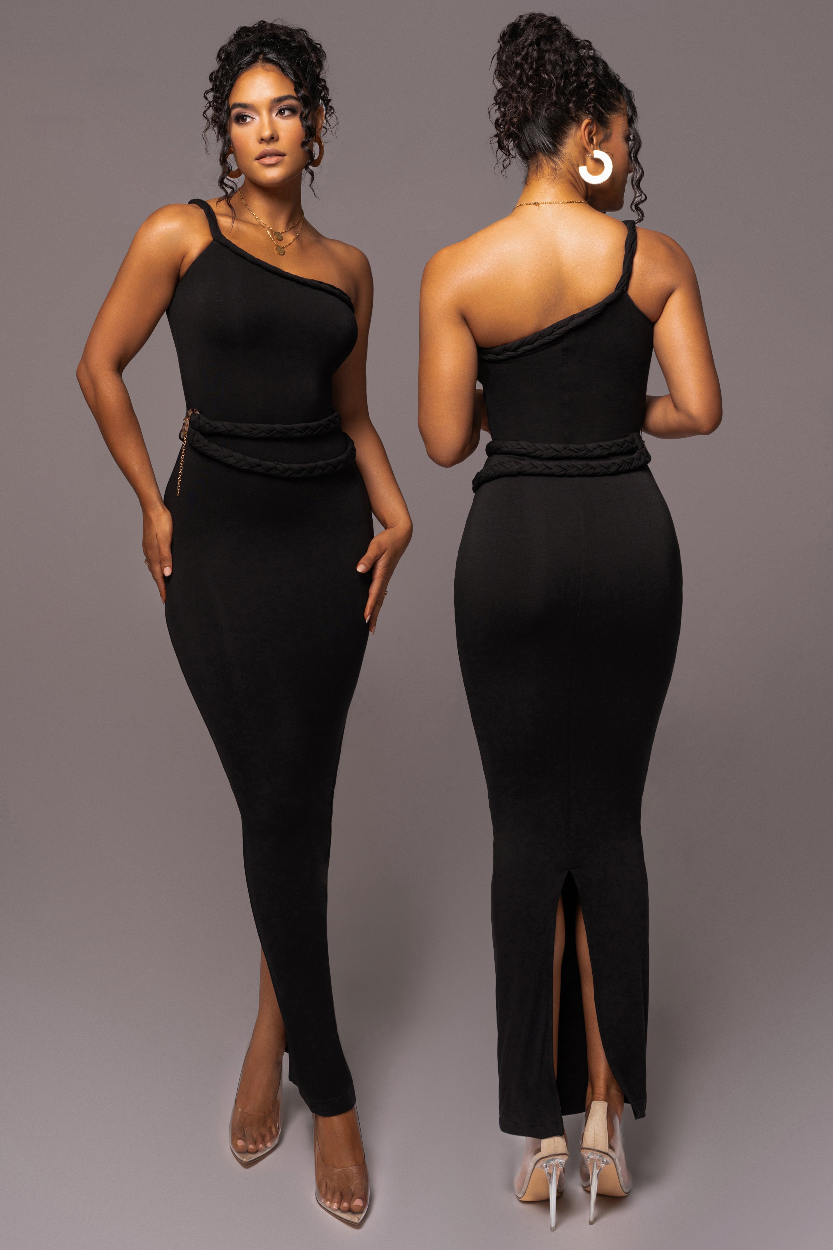 JLUXLABEL Dress One Of One Black Maxi –