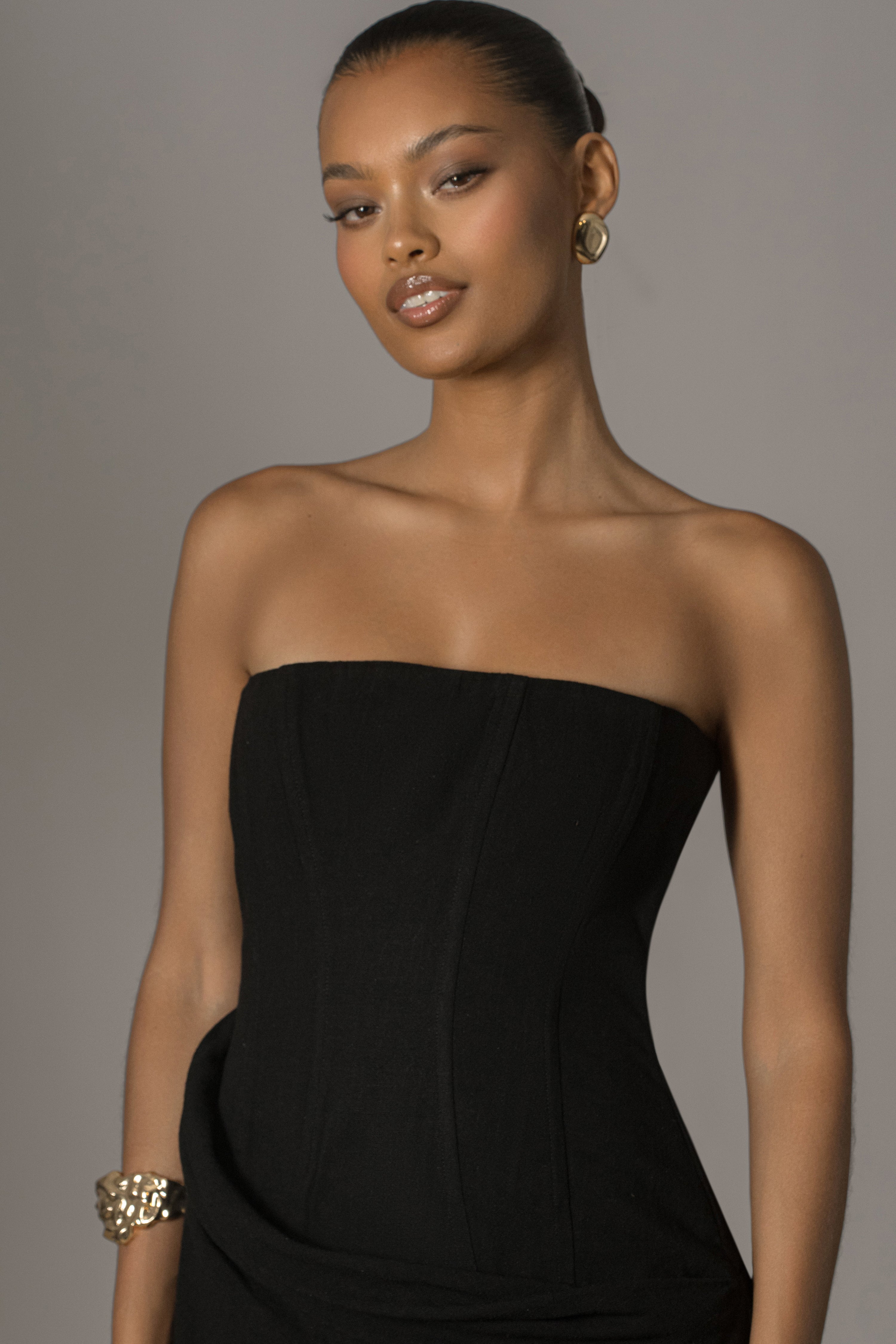 Black Journey Linen Maxi Dress - JLUXLABEL