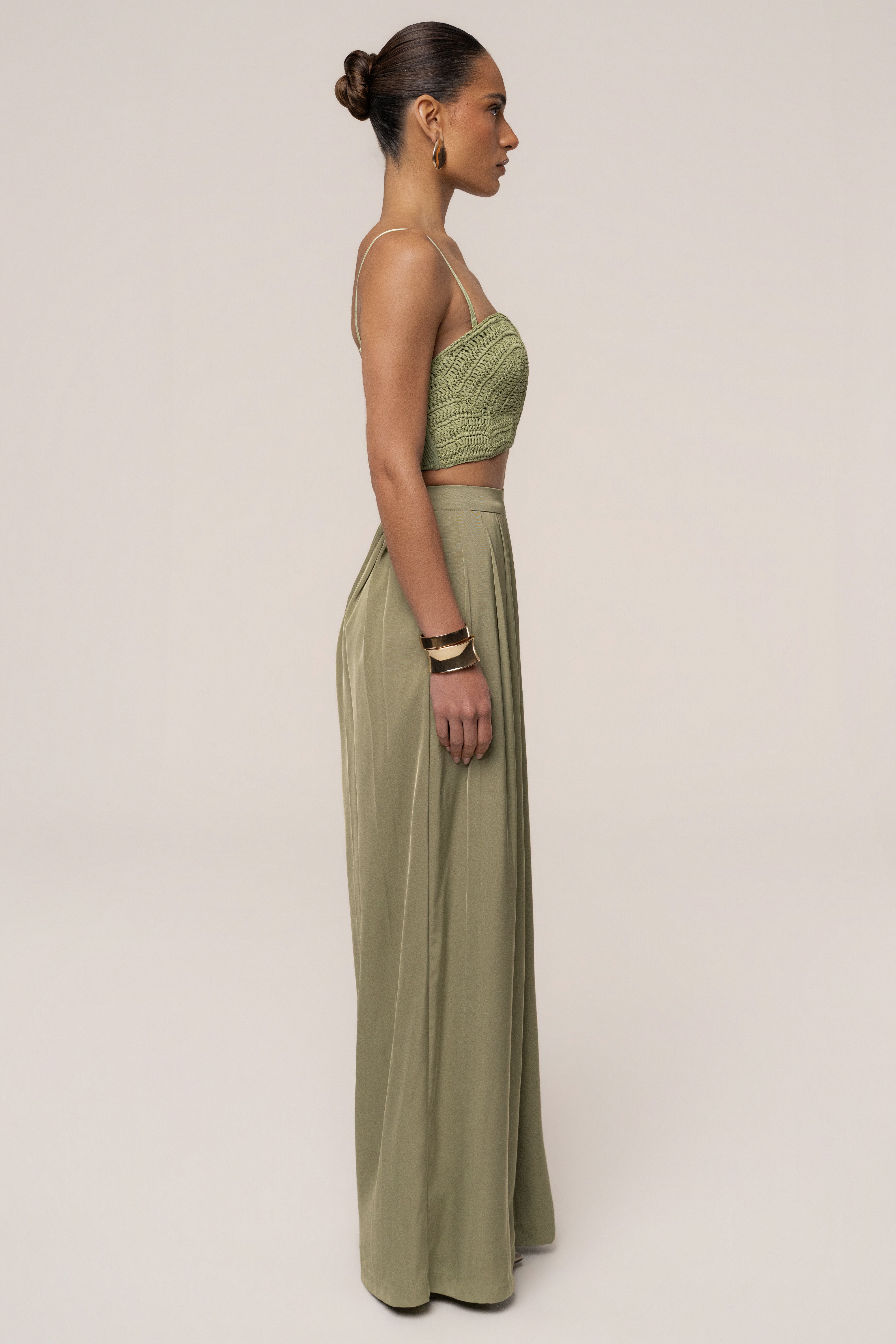 Moss Sail Away Texture Bustier