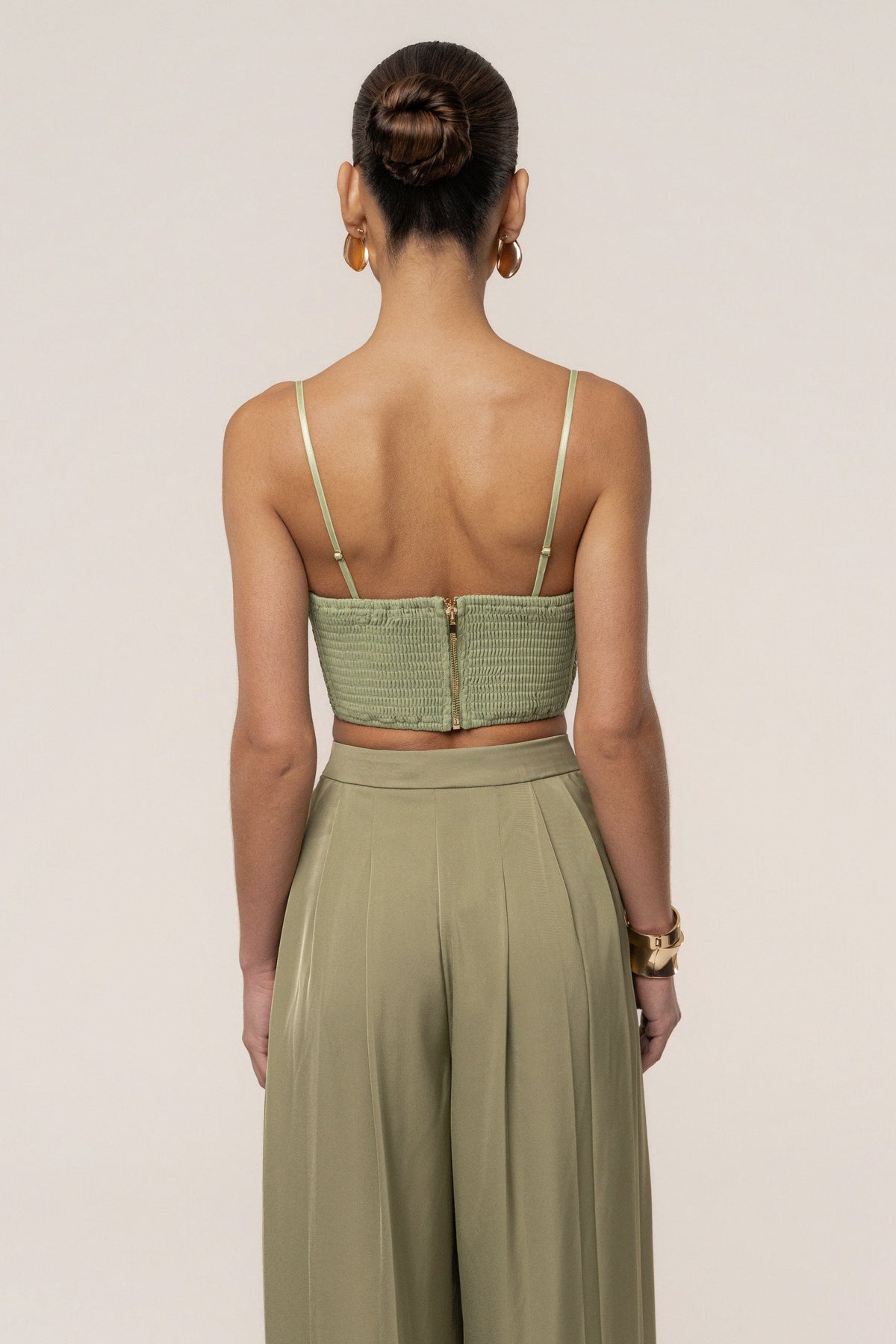 Moss Sail Away Texture Bustier - JLUXLABEL