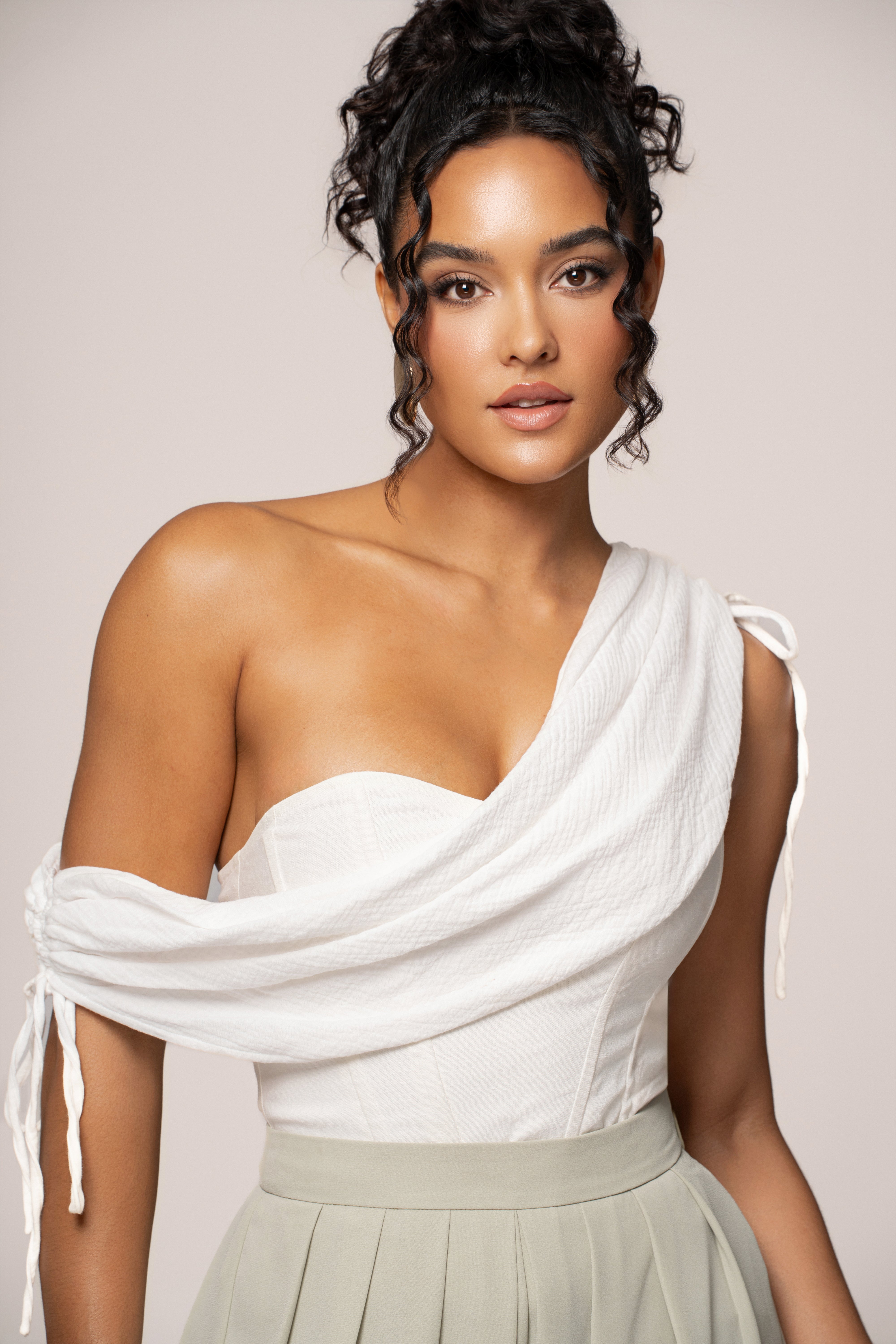 Off-White New Obsession Draped Top - JLUXLABEL